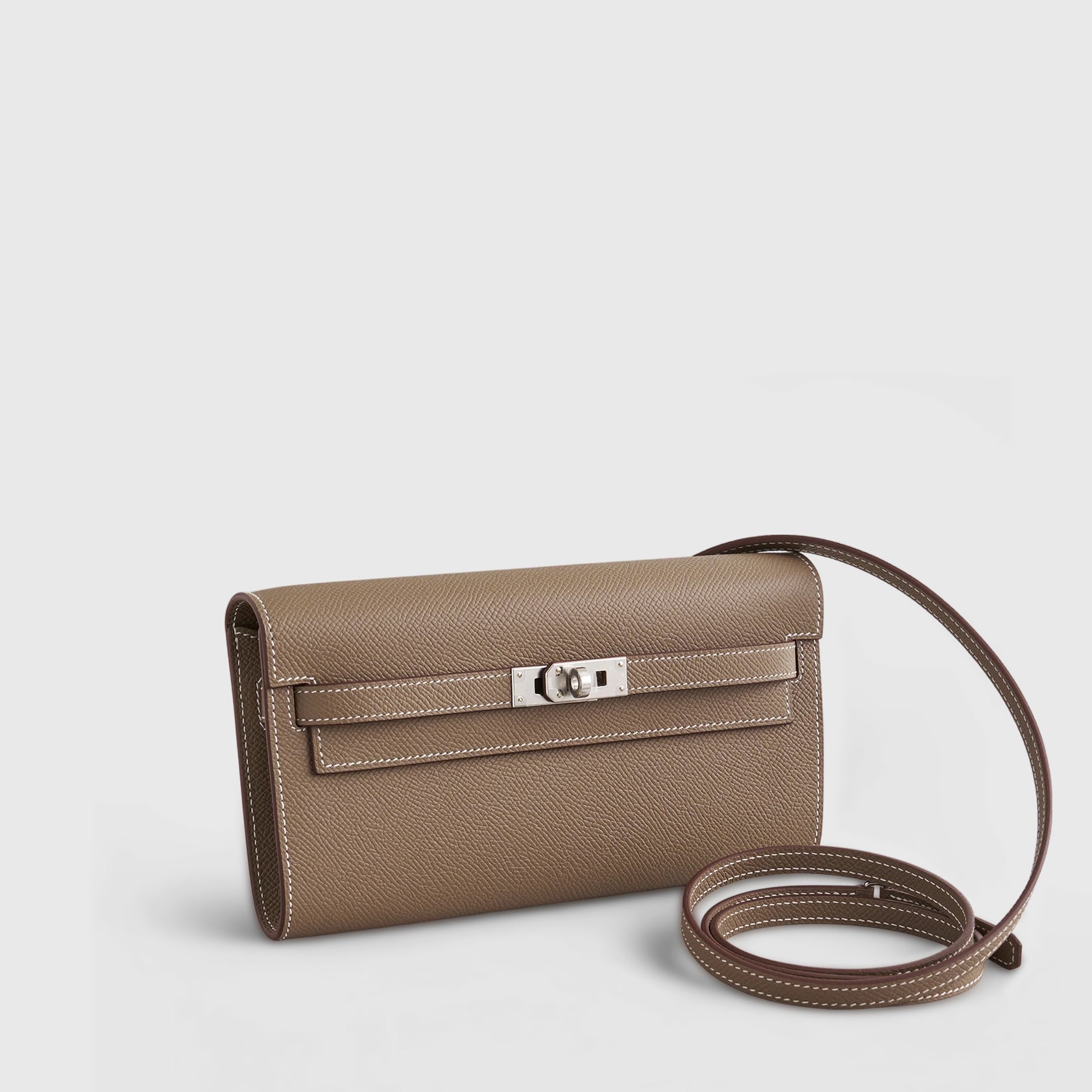 Hermès Kelly To Go Epsom Etoupe Sellier Palladium Hardware - eliteUSA