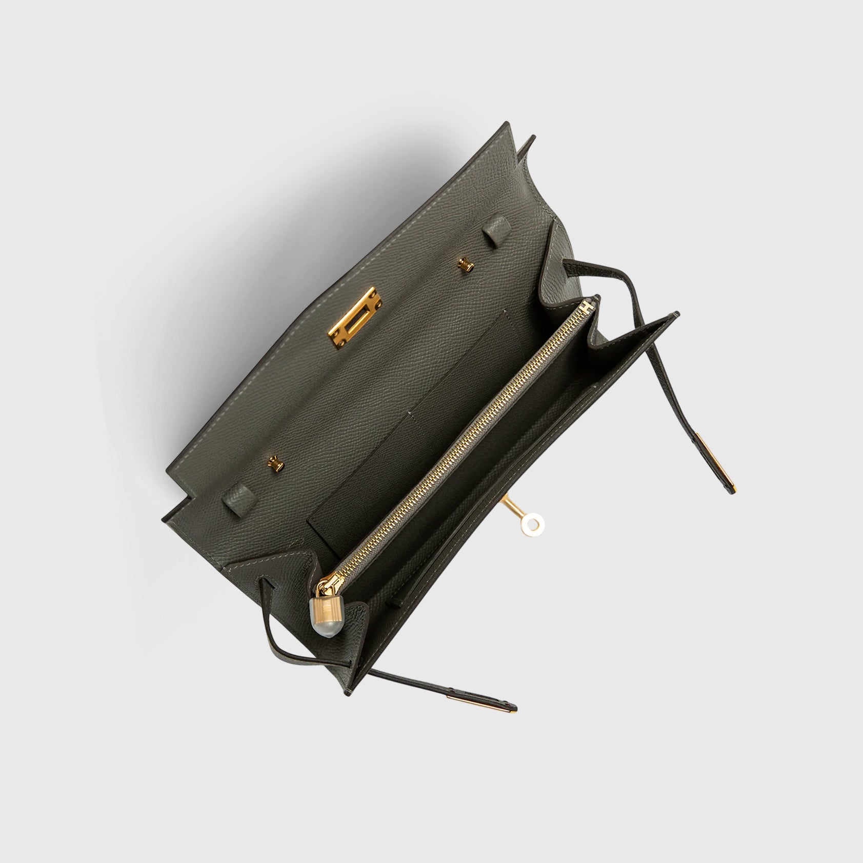 Hermès Kelly To Go Epsom Gris Meyer Gold Hardware