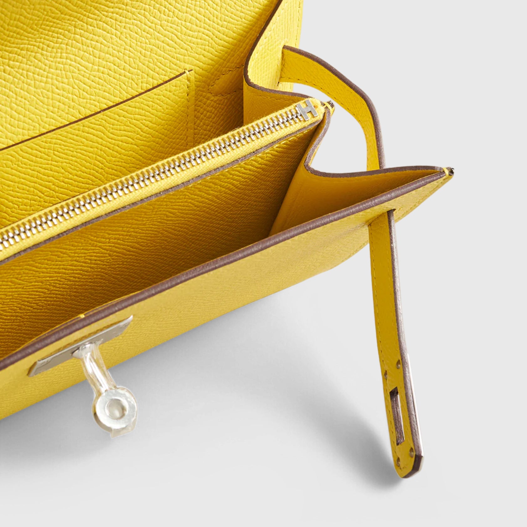 Hermès Kelly To Go Epsom Jaune de Naples Palladium Hardware - eliteUSA