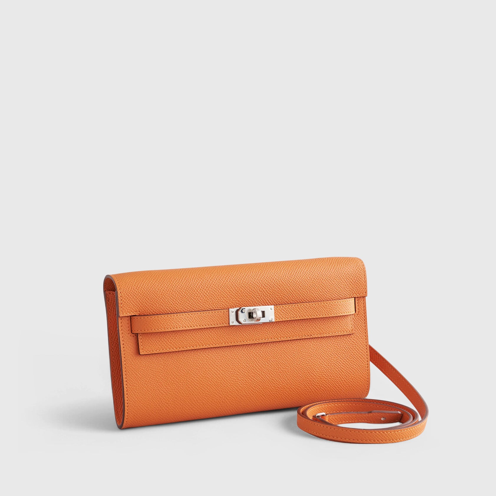 Hermès Kelly To Go Epsom Orange Palladium Hardware - eliteUSA
