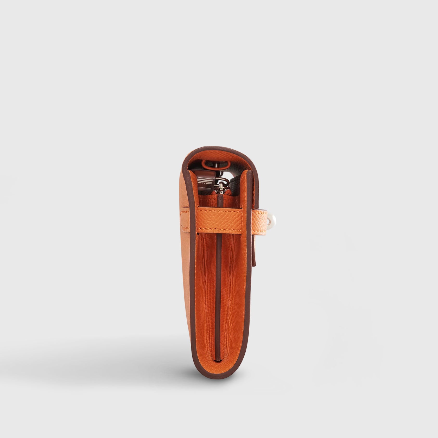 Hermès Kelly To Go Epsom Orange Palladium Hardware - eliteUSA