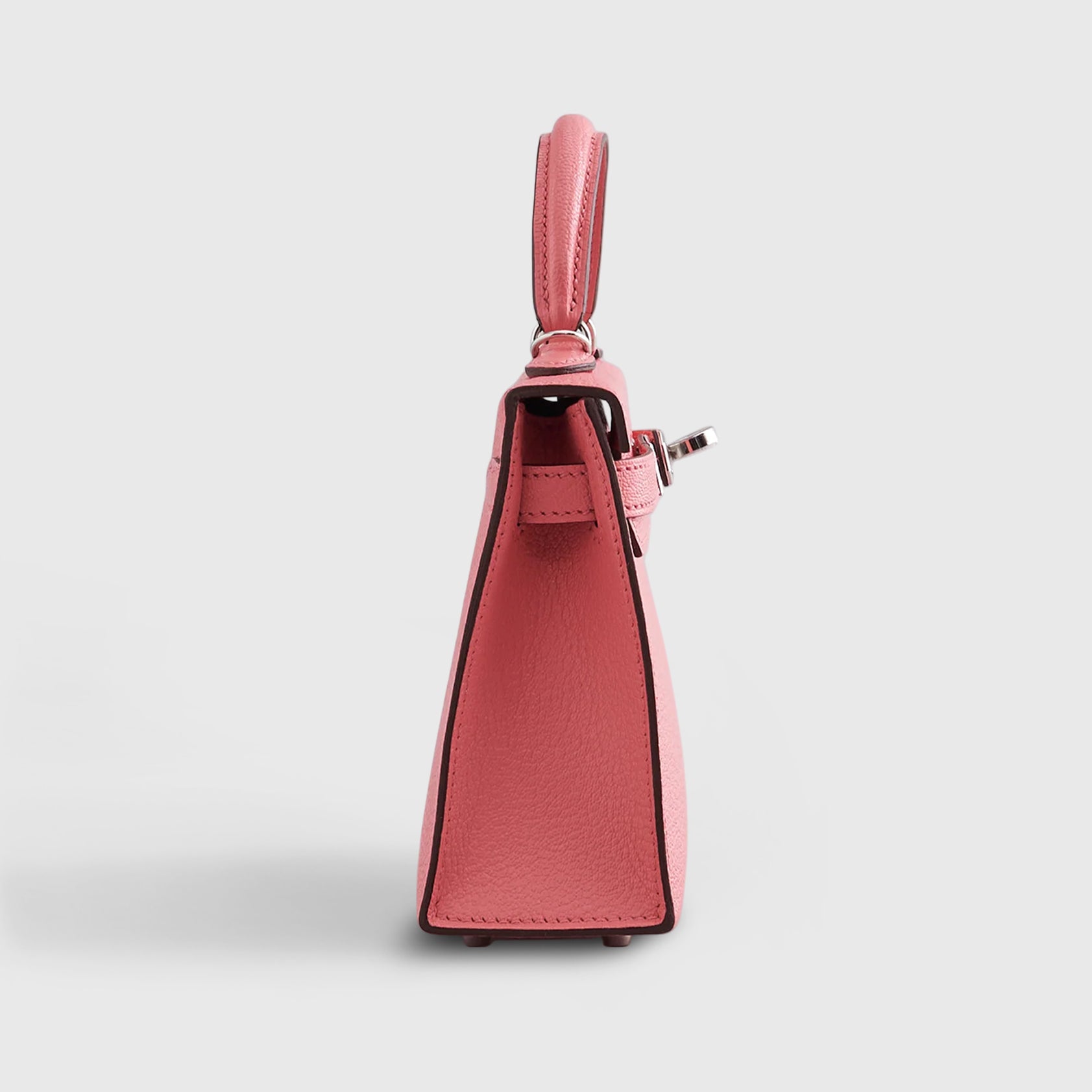 Hermès Kelly Verso Mini Chevre Rose d'Ete/Rouge Venetian Palladium Hardware - eliteUSA
