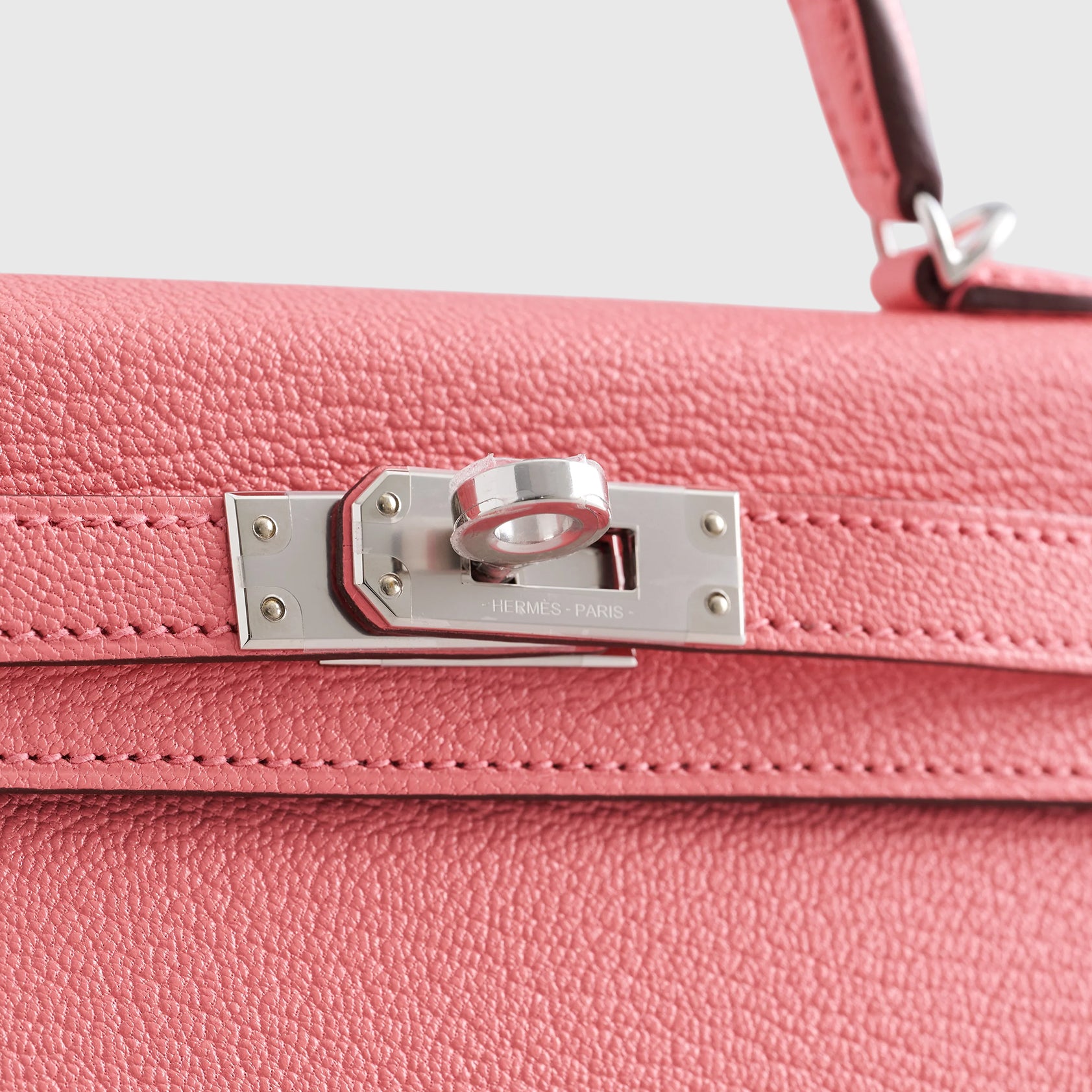 Hermès Kelly Verso Mini Chevre Rose d'Ete/Rouge Venetian Palladium Hardware - eliteUSA