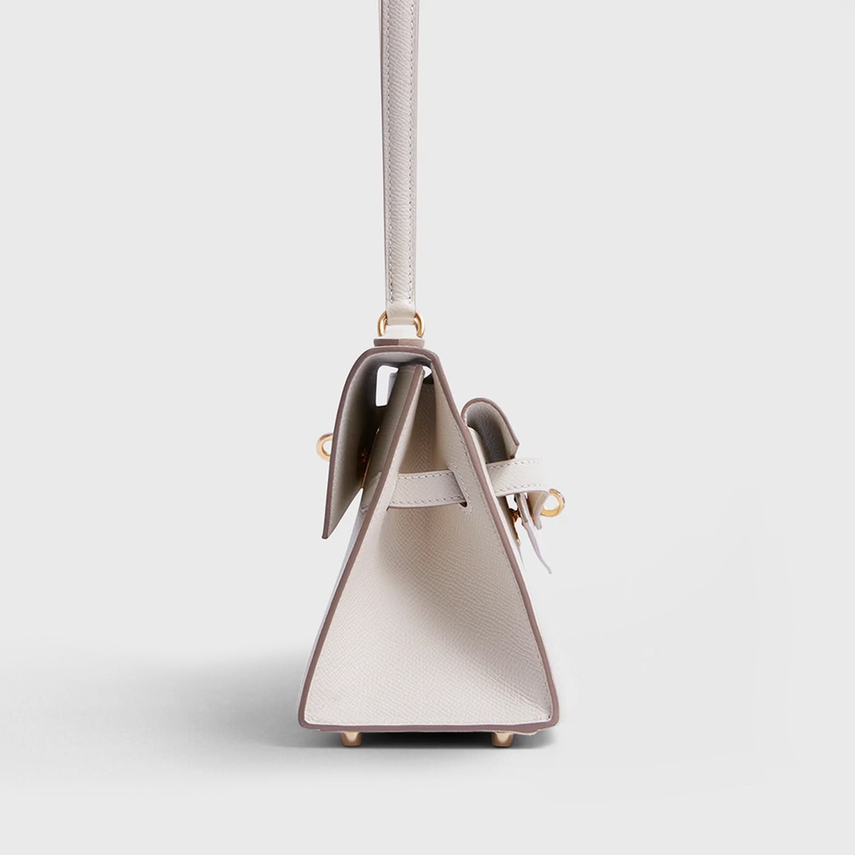 Hermès Kelly en Desordre 20 Epsom Craie Sellier Gold Hardware