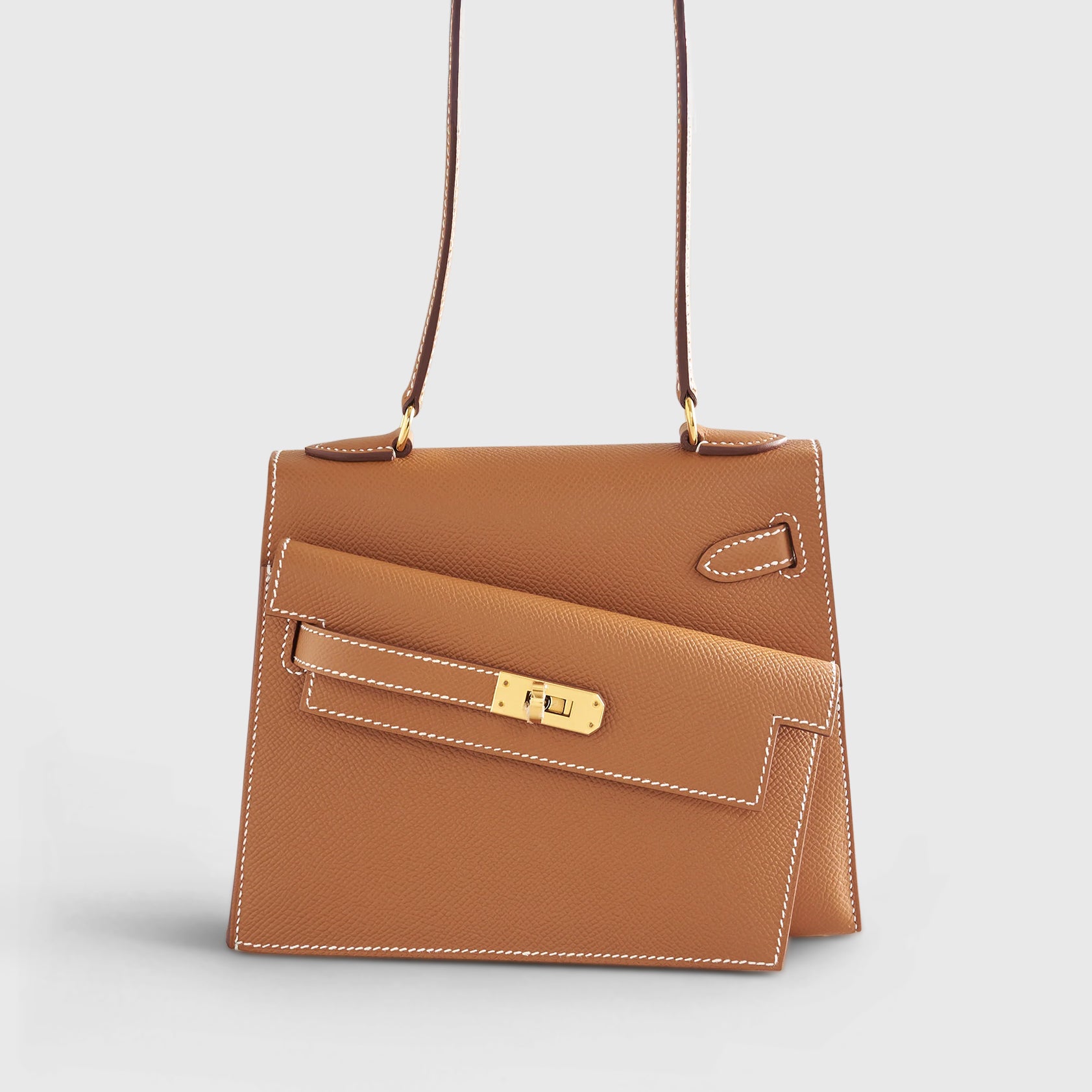 Hermès Kelly en Desordre 20 Gold Epsom Sellier Gold Hardware - eliteUSA