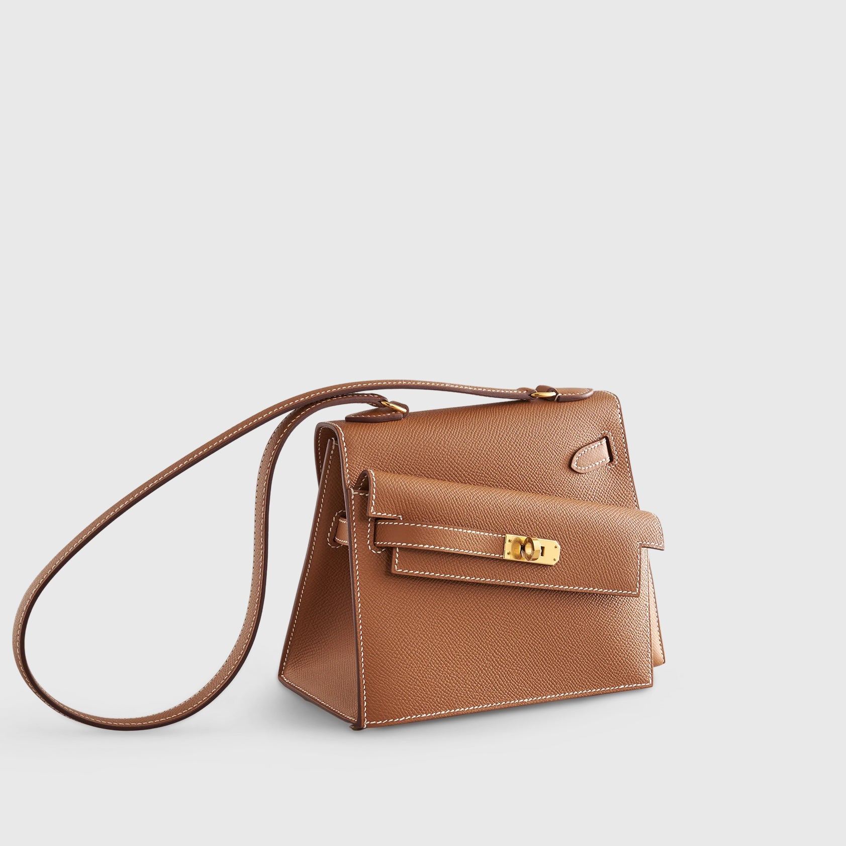 Hermès Kelly en Desordre 20 Gold Epsom Sellier Gold Hardware - eliteUSA