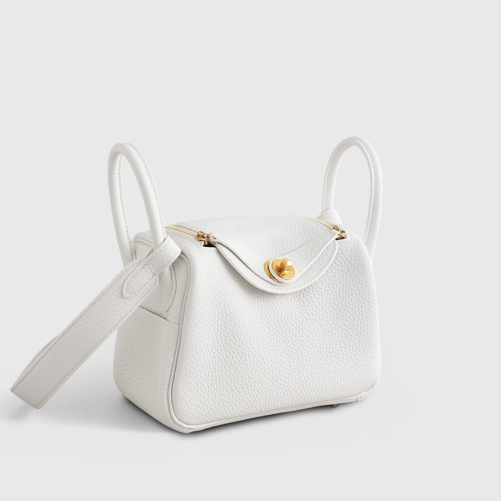 Hermès Lindy 20 Calfskin New White Gold Hardware - eliteUSA