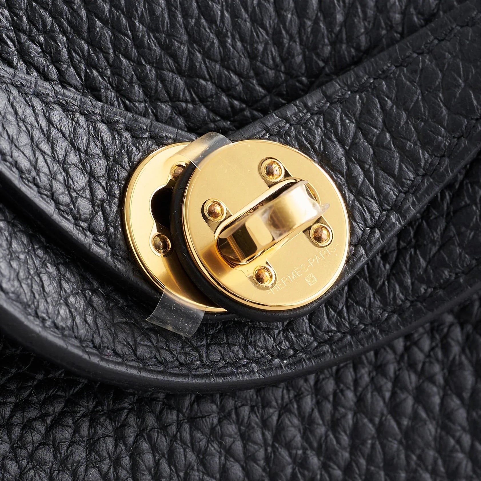 Hermès Lindy 20 Clemence Black Gold Hardware - eliteUSA