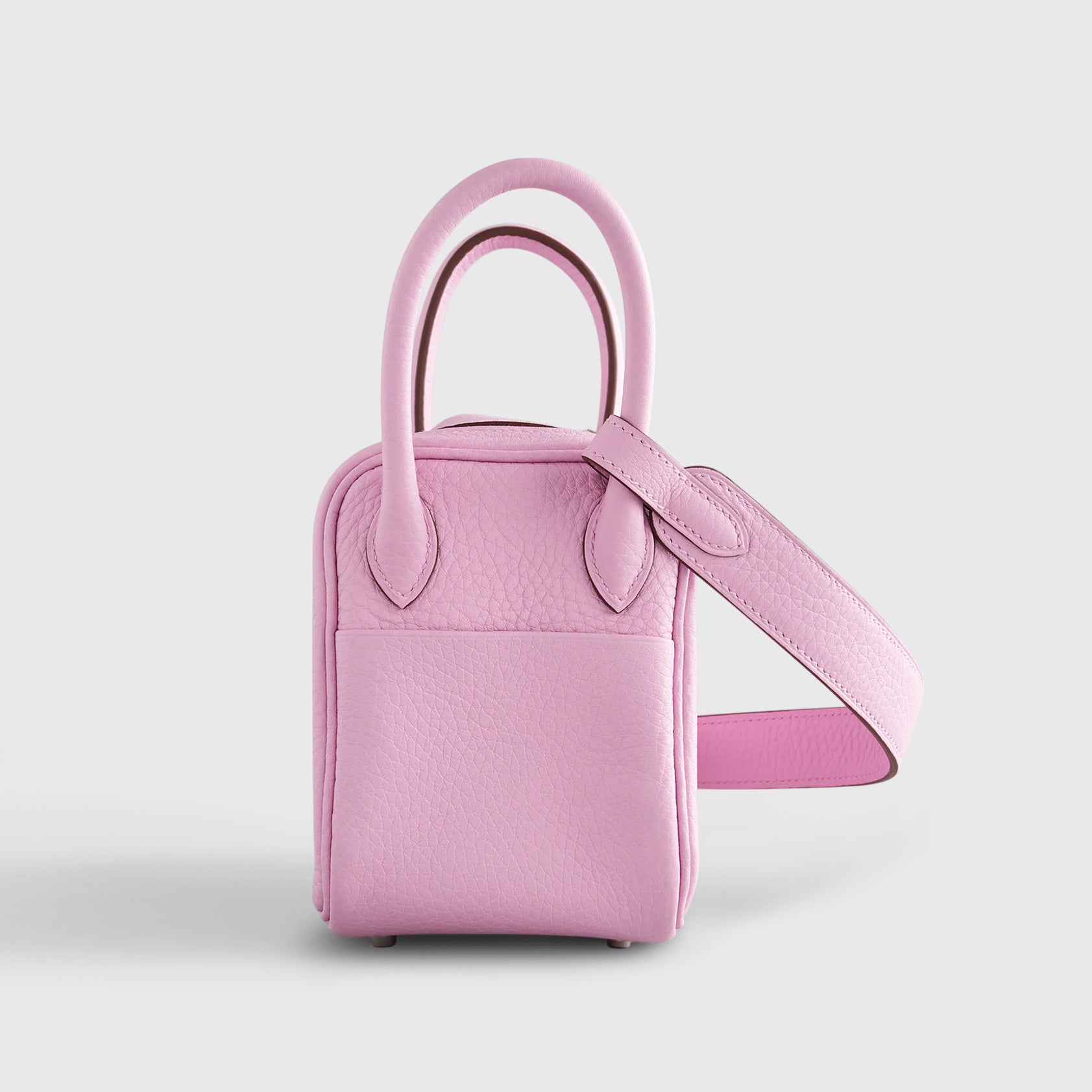 Hermès Lindy 20 Clemence Mauve Sylvester Palladium Hardware