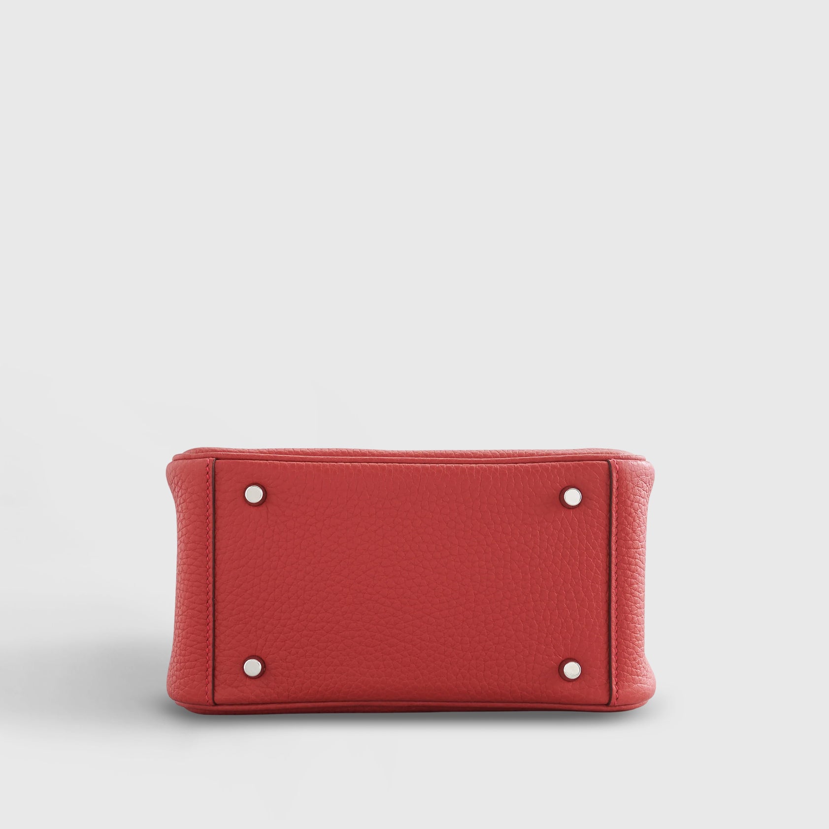 Hermès Lindy 20 Clemence Vermillon Palladium Hardware - eliteUSA