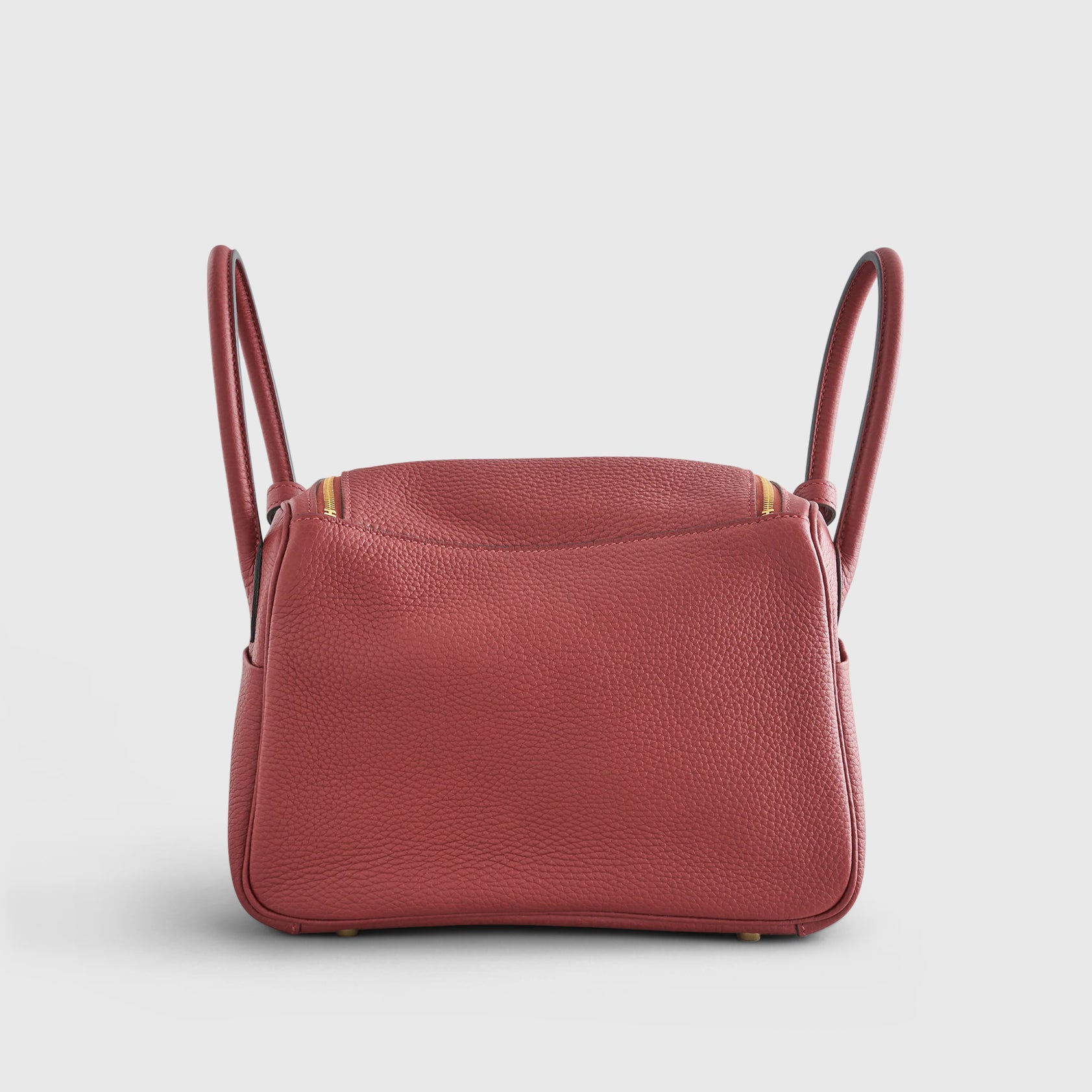Hermès Lindy 26 Clemence Rouge H Gold Hardware - eliteUSA