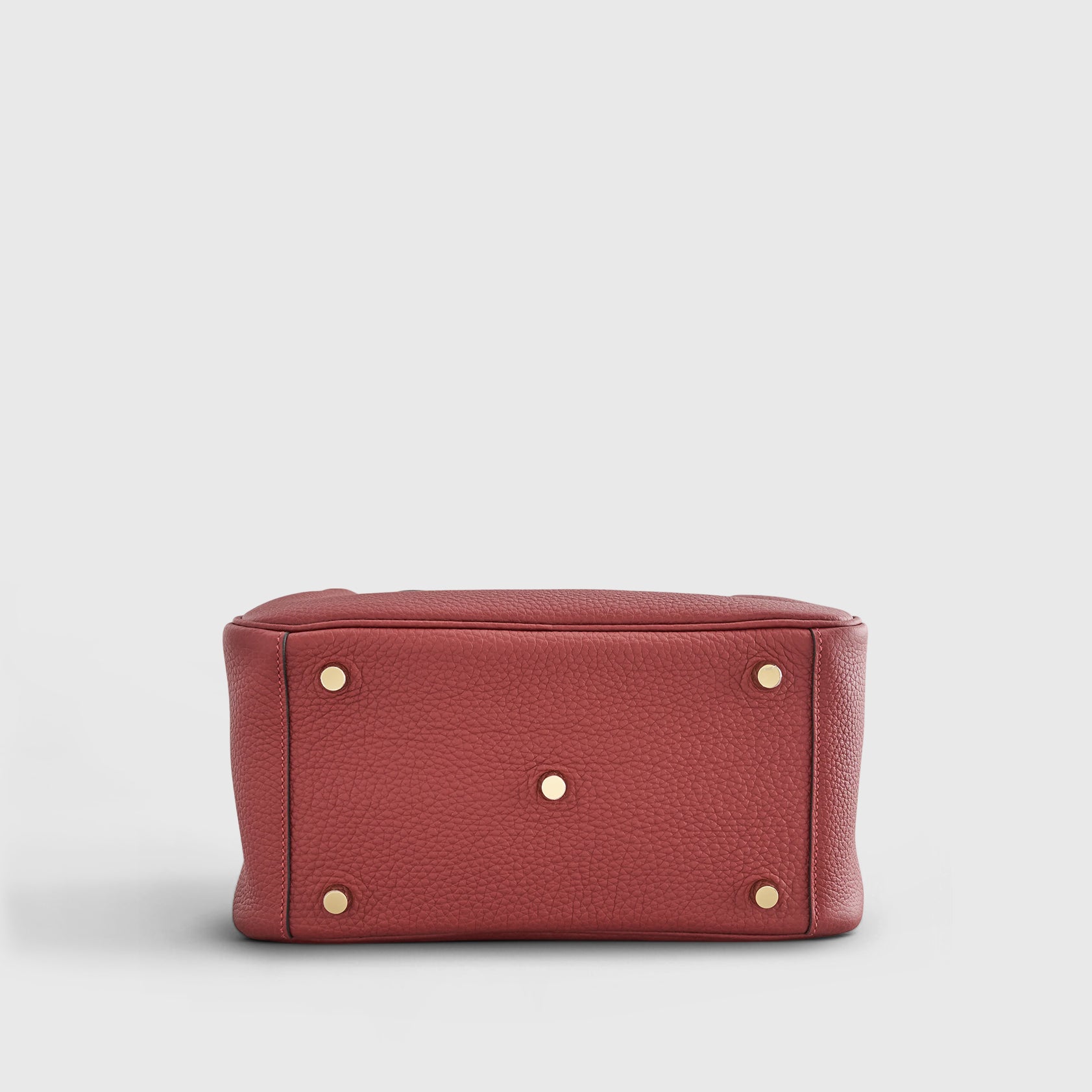 Hermès Lindy 26 Clemence Rouge H Gold Hardware - eliteUSA