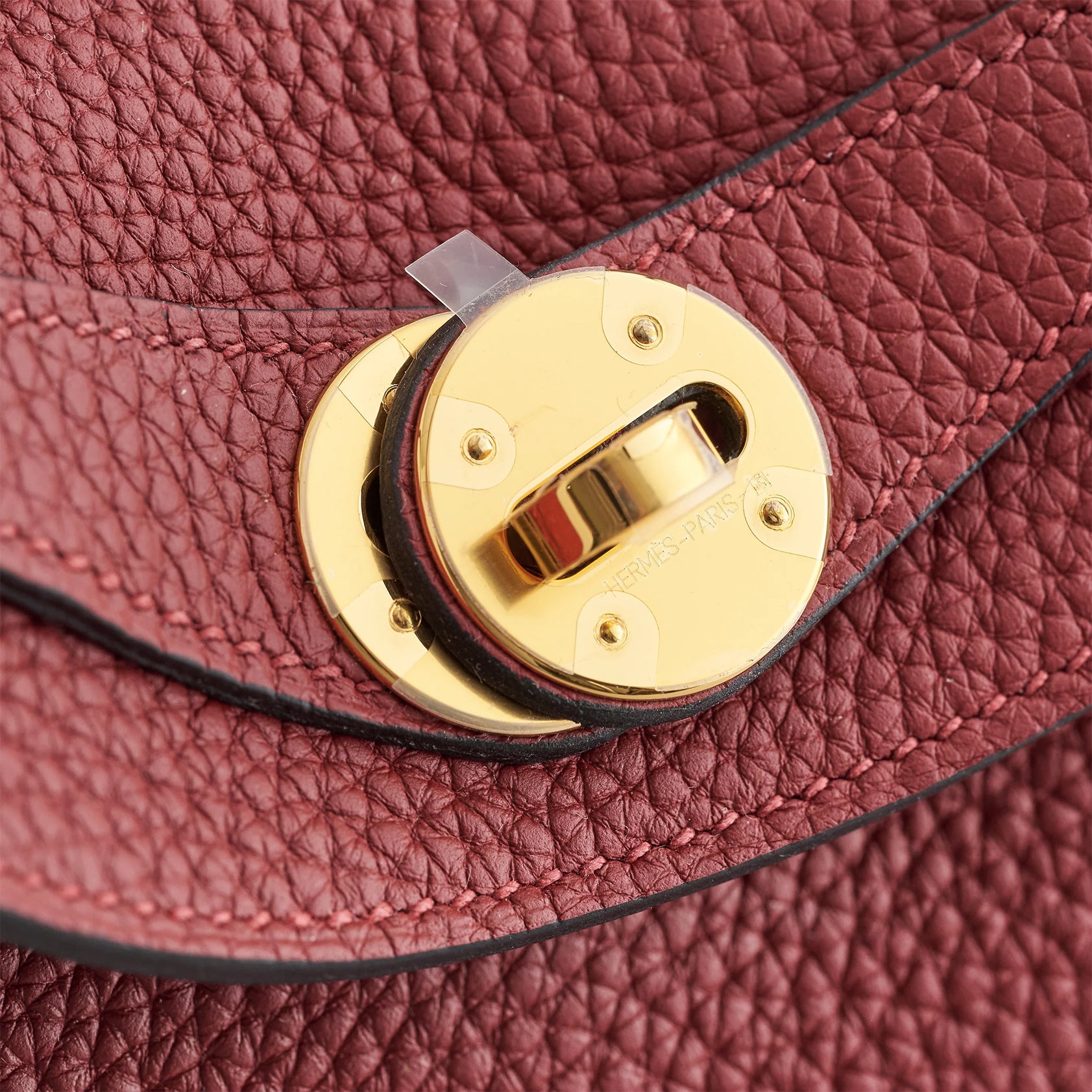 Hermès Lindy 26 Clemence Rouge H Gold Hardware - eliteUSA