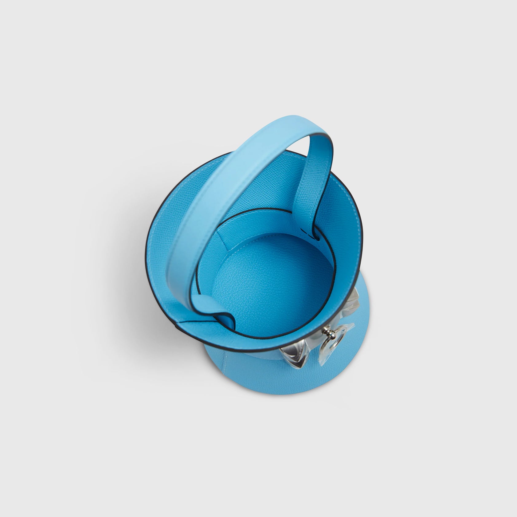 Hermès Medor Bag Mini Epsom Blue Celeste Palladium Hardware