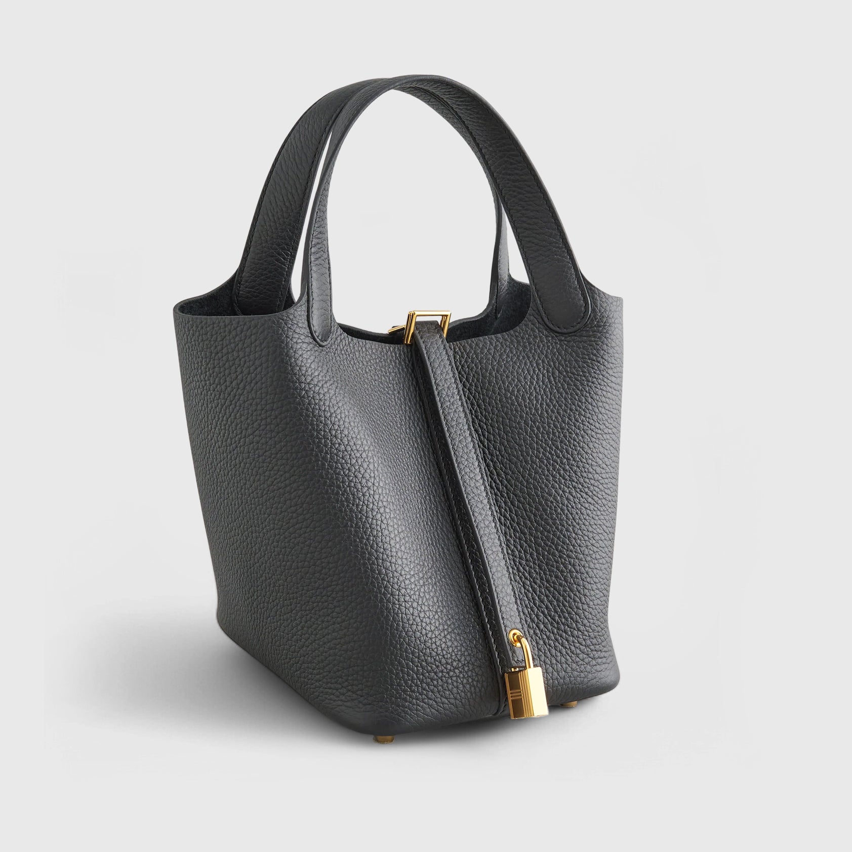 Hermès Picotin 18 Clemence Black Gold Hardware - eliteUSA