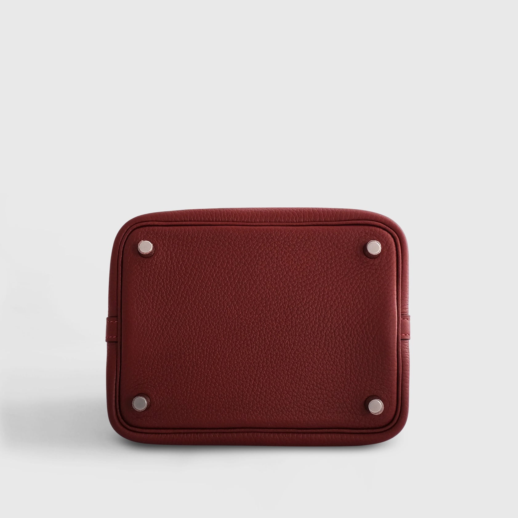 Hermès Picotin 18 Clemence Rouge H Palladium Hardware - eliteUSA