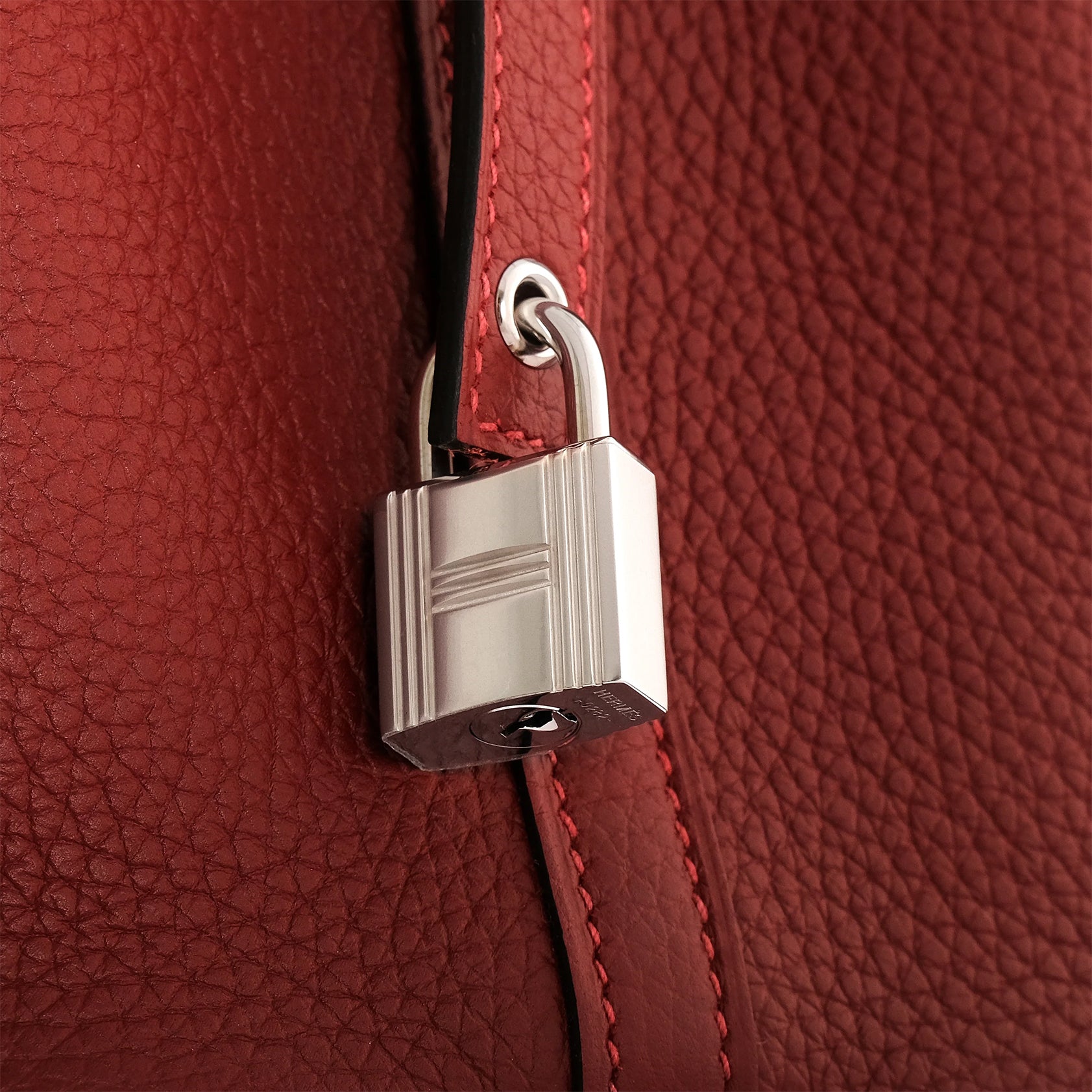 Hermès Picotin 18 Clemence Rouge H Palladium Hardware - eliteUSA