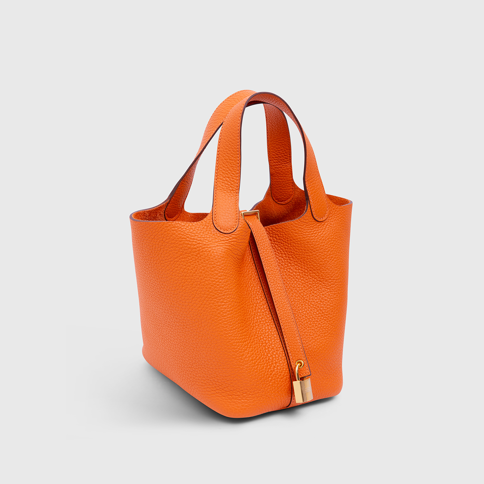 Hermès Picotin 18 Clemence Orange Gold Hardware