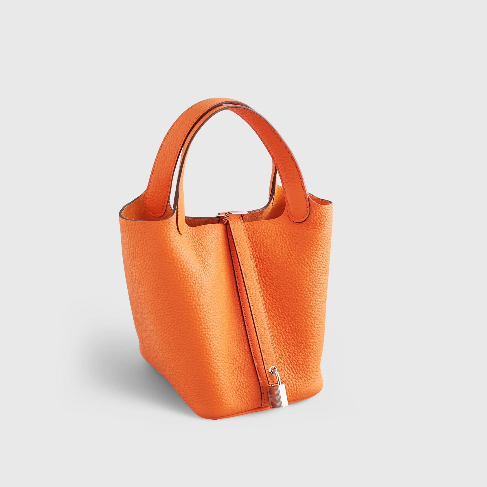 Hermès Picotin Lock 18 Orange Minium Clemence Palladium Hardware - eliteUSA