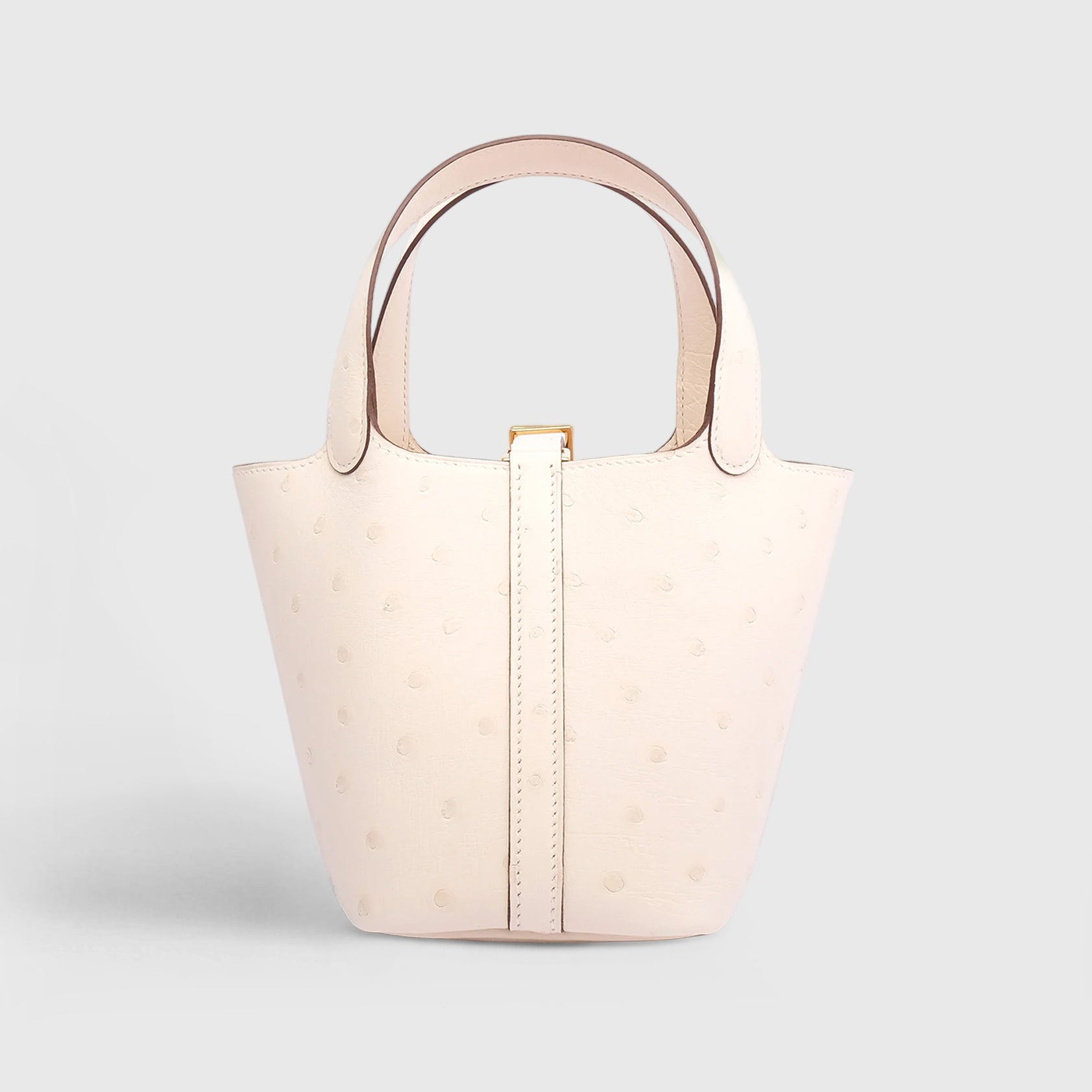 Hermès Picotin Micro Ostrich Nata Gold Hardware - eliteUSA
