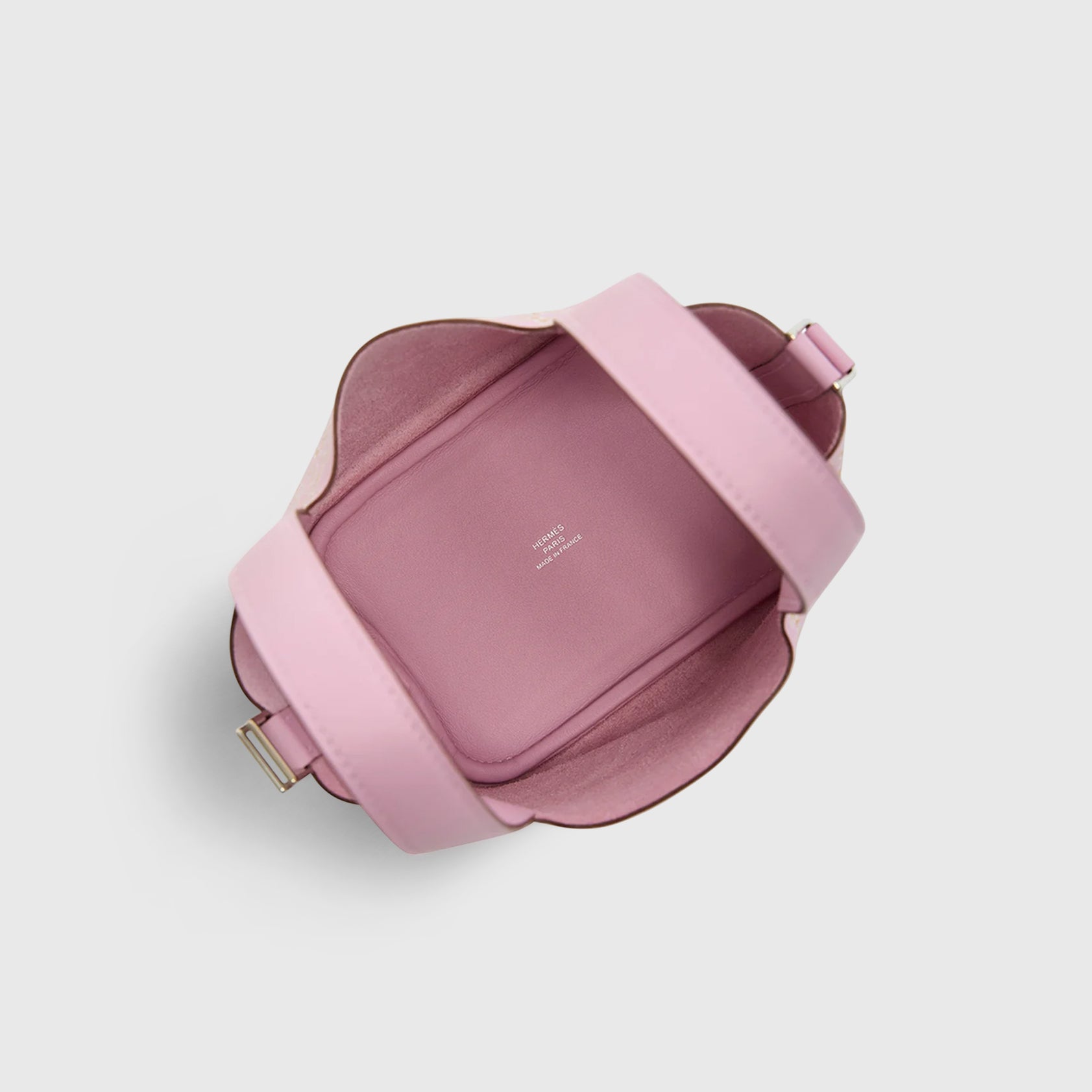 Hermès Picotin Micro Swift Mauve Sylvester/Cuivr/White Lucky Daisy Palladium Hardware