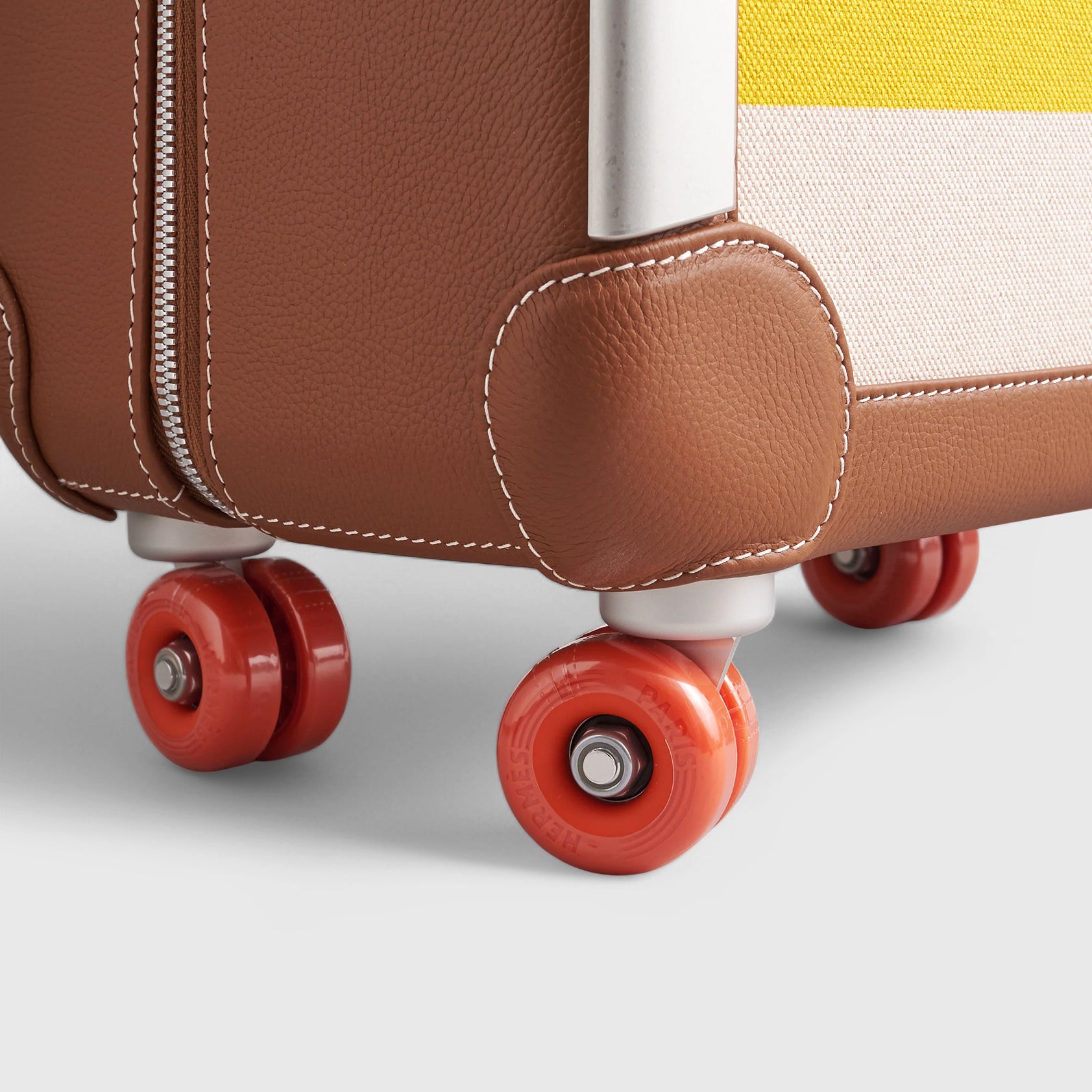 Hermès R.M.S Cabine Trolley 55 Capucine-Ecru-Beige/Fauve/Orange Palladium Hardware - eliteUSA