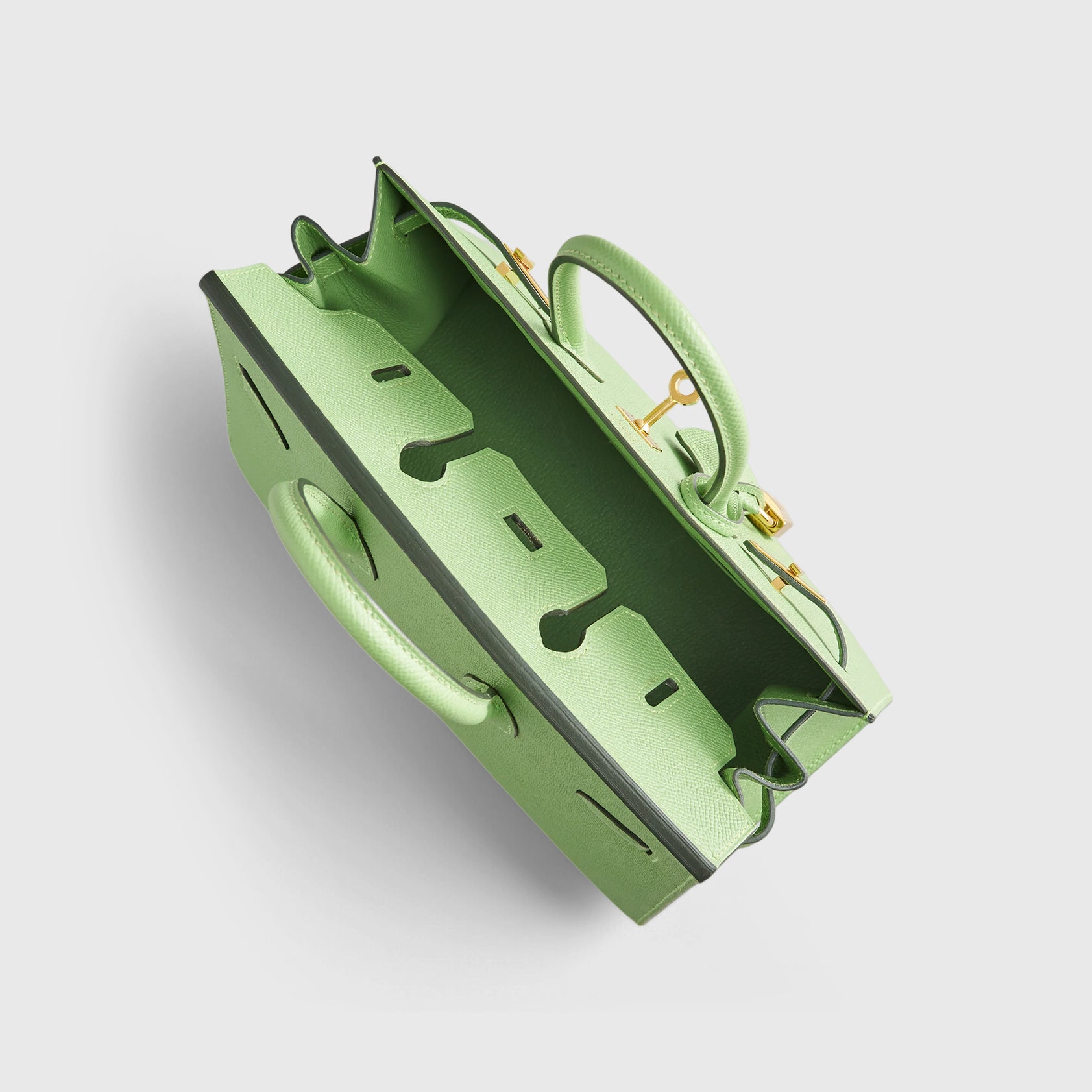 Hermès Birkin 25 Epsom Vert Criquet Gold Hardware Sellier - eliteUSA