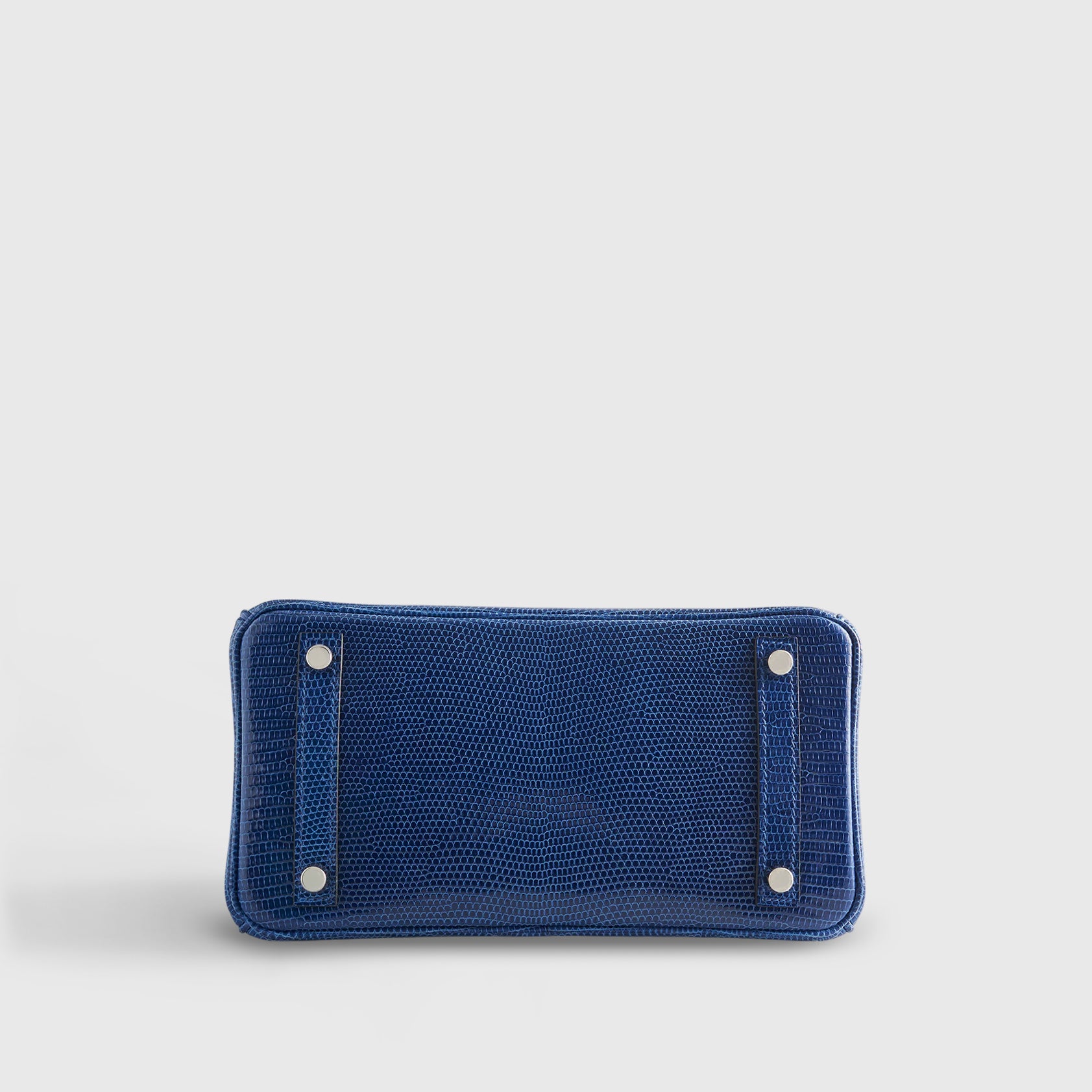 Hermès Birkin 25 Lizard Blue Sapphire Palladium Hardware Niloticus