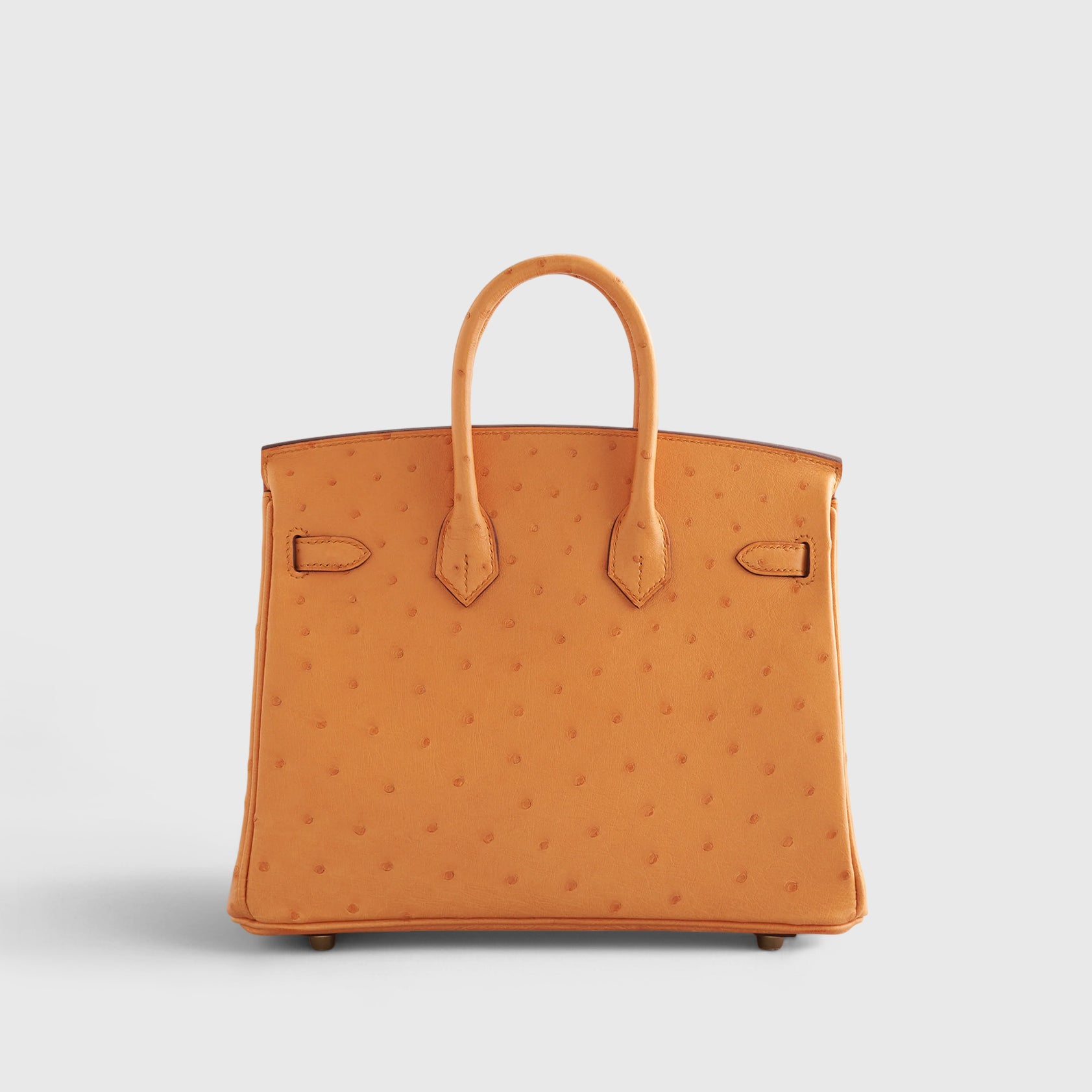 Hermès Birkin 25 Ostrich Apricot Gold Hardware - eliteUSA