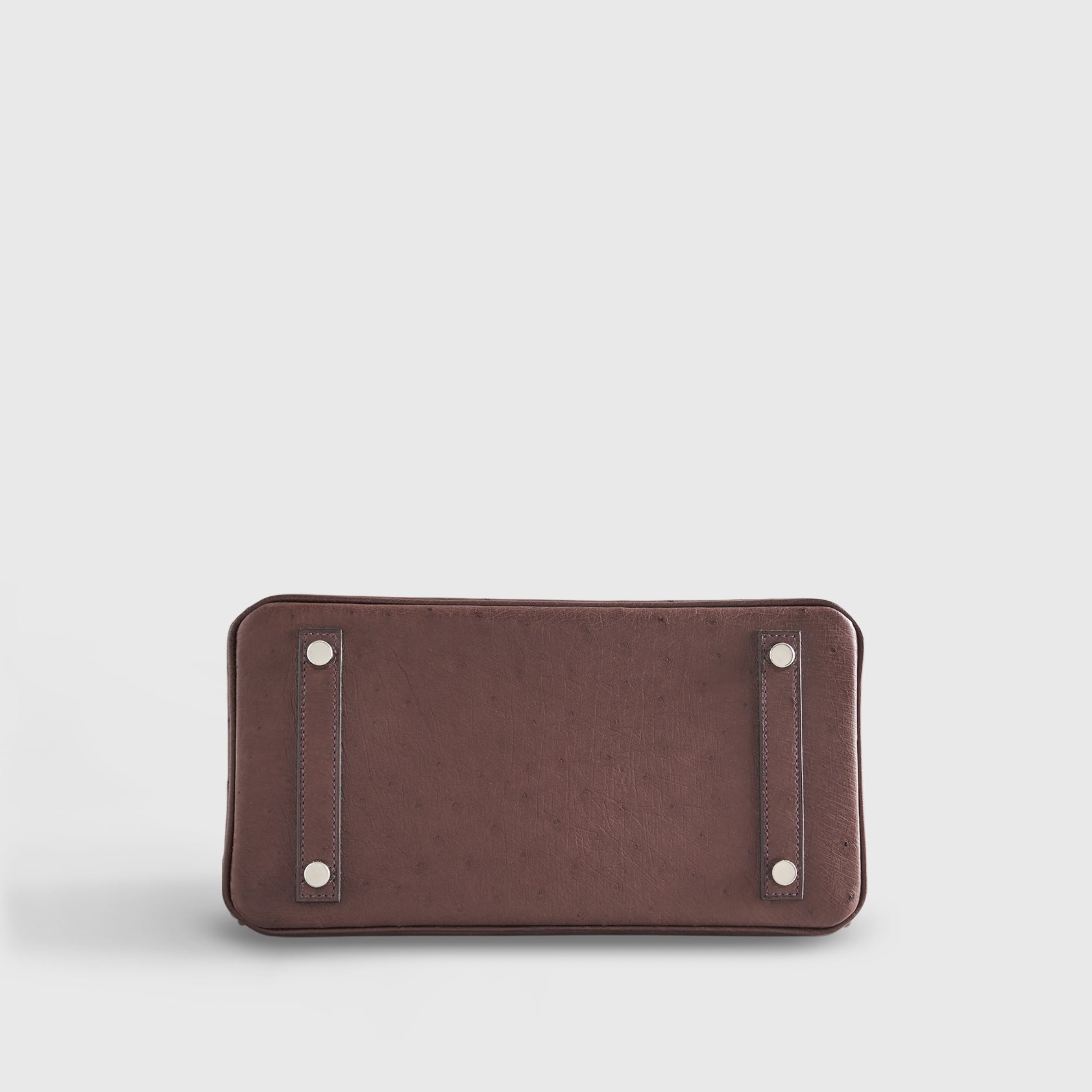 Hermès Birkin 25 Ostrich Rouge Sellier/Blue Iris Pallidum Hardware