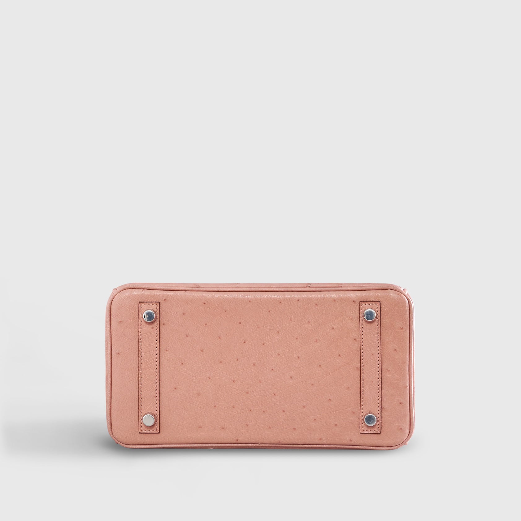 Hermès Birkin 25 Ostrich Terre Cuite Palladium Hardware - eliteUSA