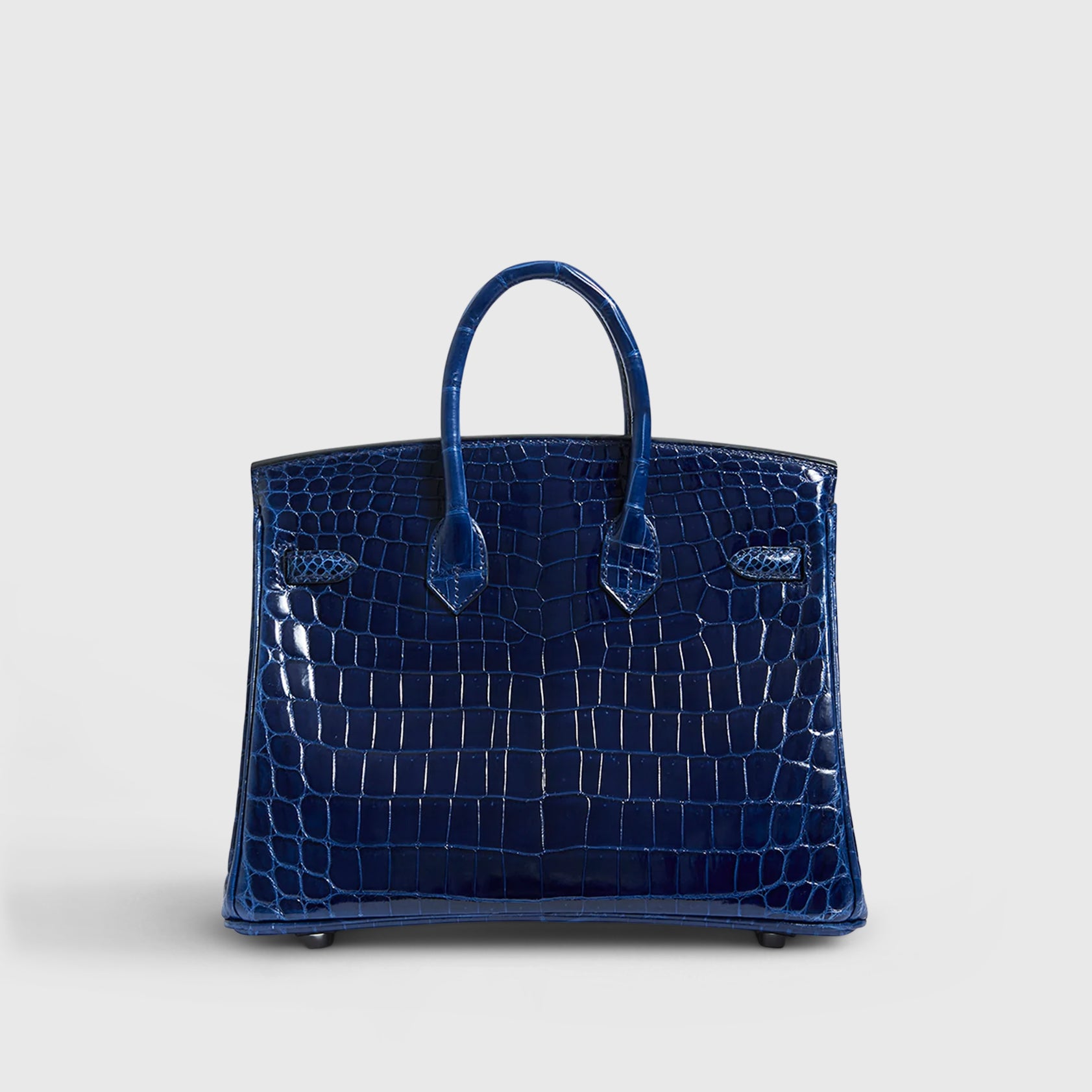 Hermès Birkin 25 Shiny Nilo Blue Sapphire Palladium Hardware