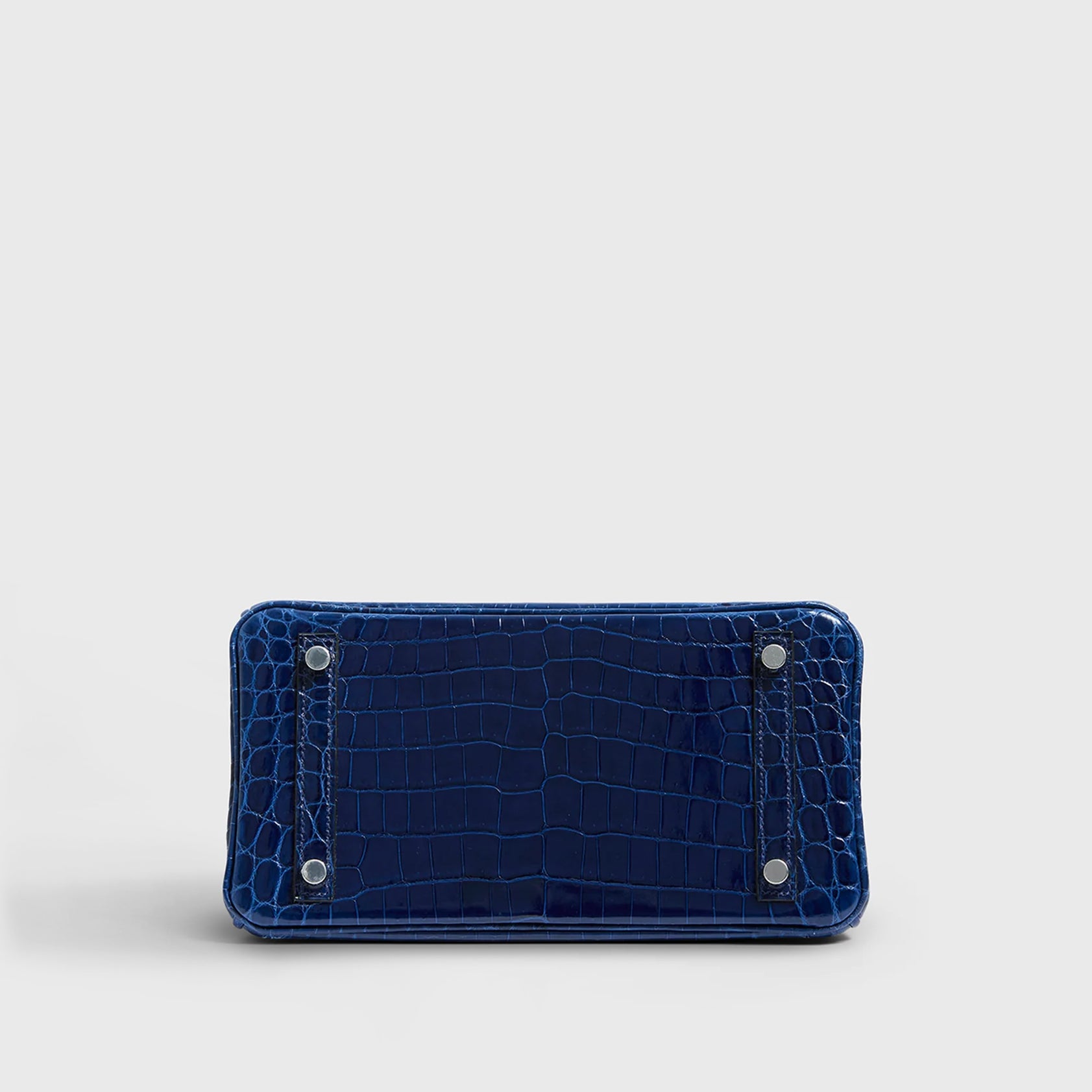 Hermès Birkin 25 Shiny Nilo Blue Sapphire Palladium Hardware