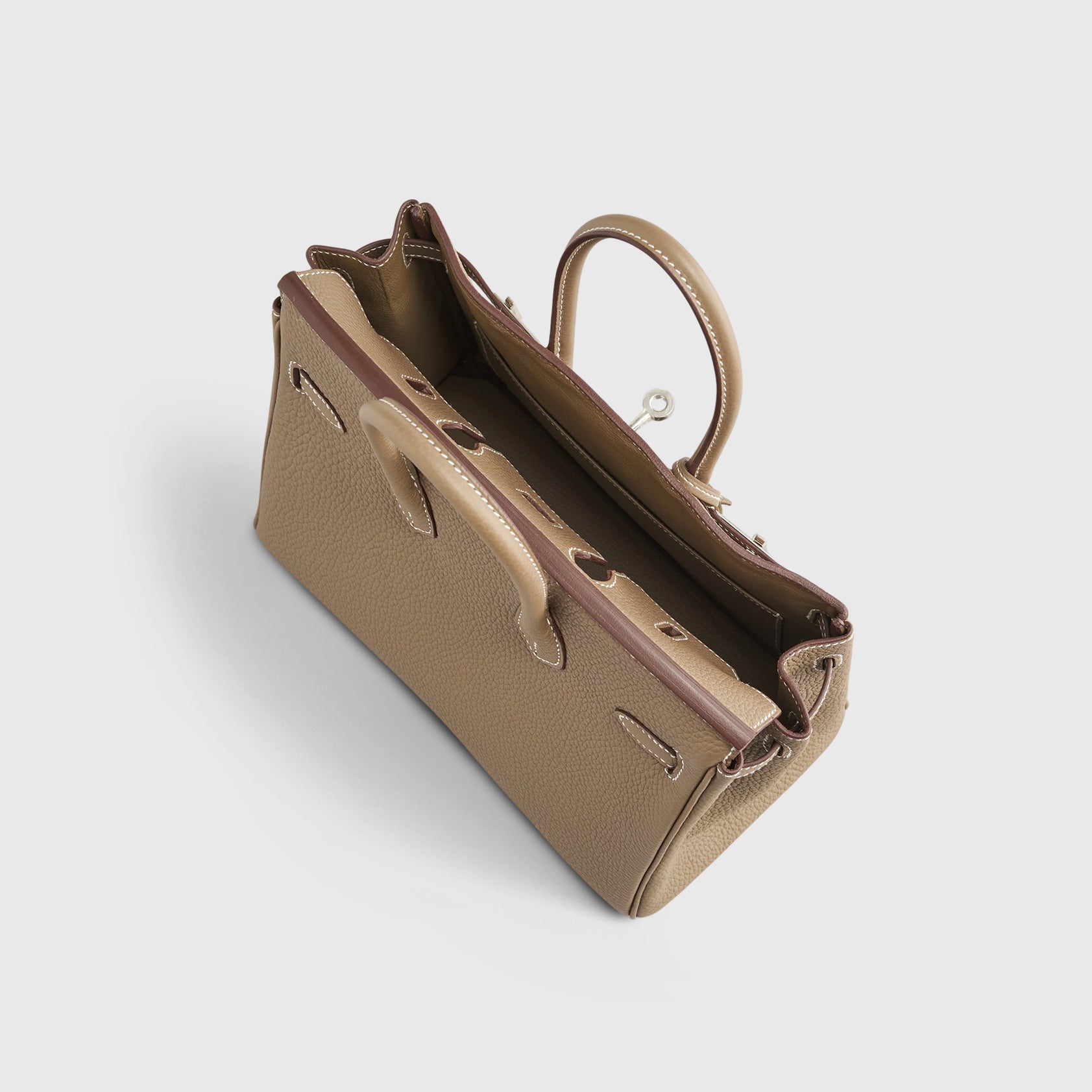 Hermès Birkin 25 Togo Etoupe Palladium Hardware Retourne - eliteUSA