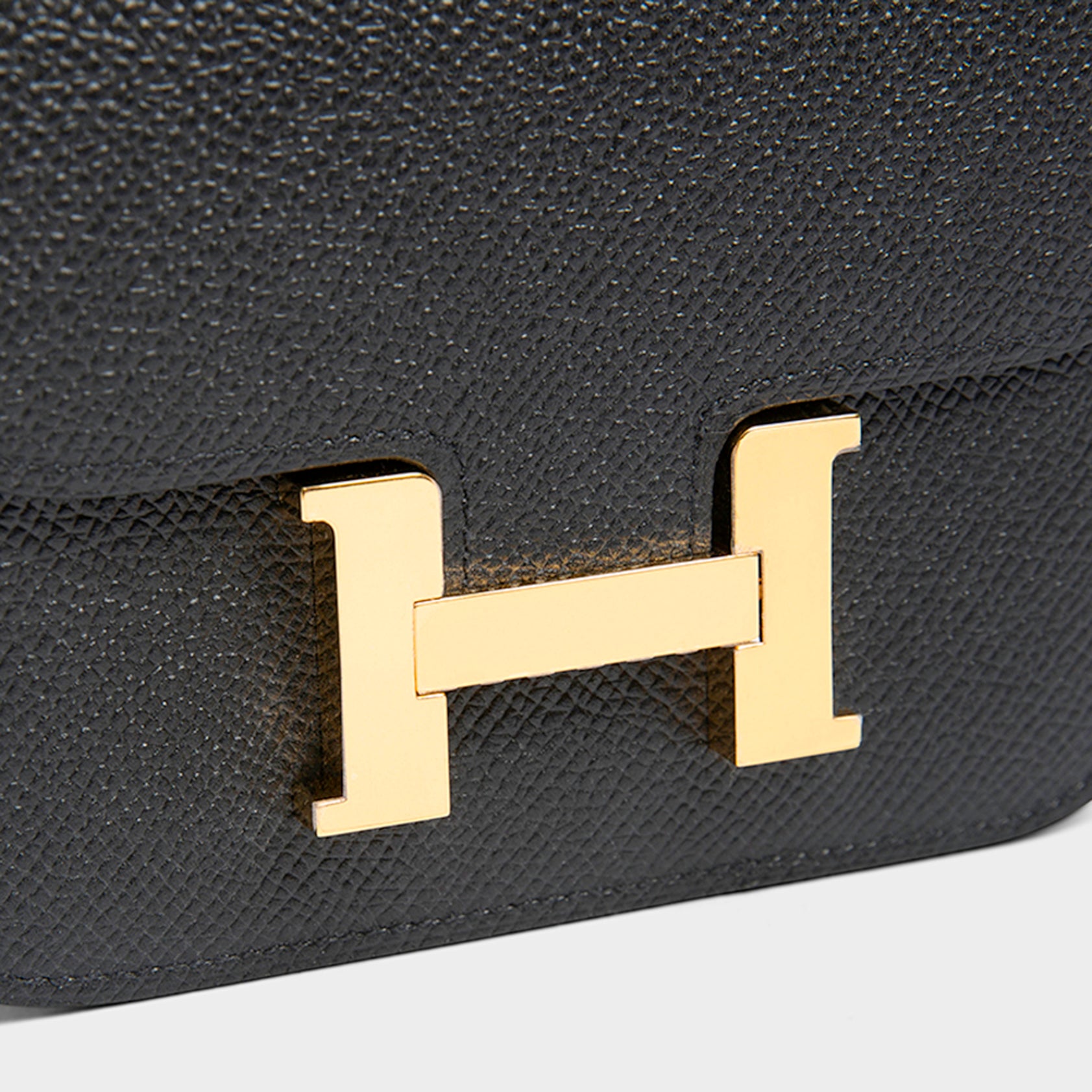 Hermès Constance Slim Wallet Epsom Black Gold Hardware