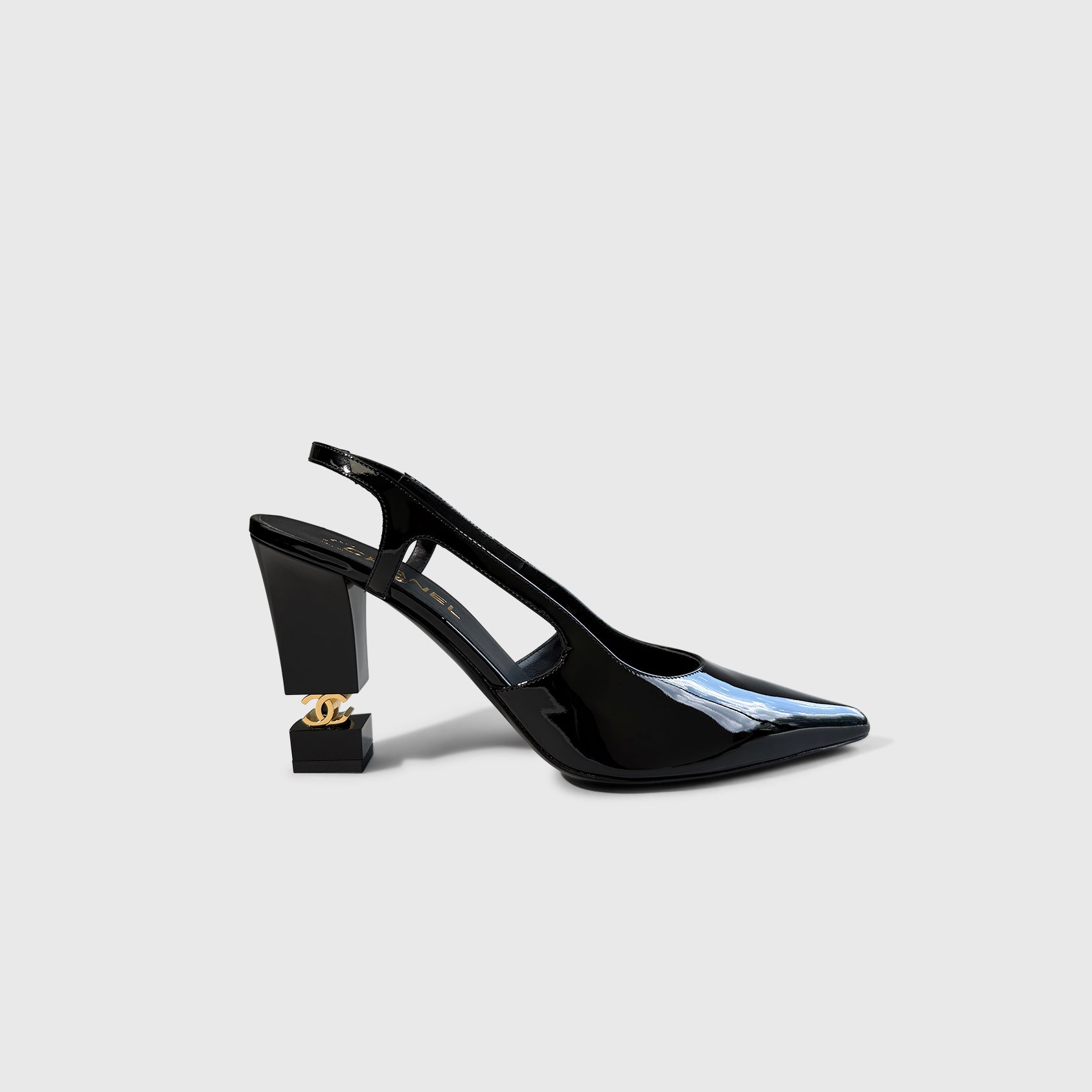 Chanel Patent Slingbacks