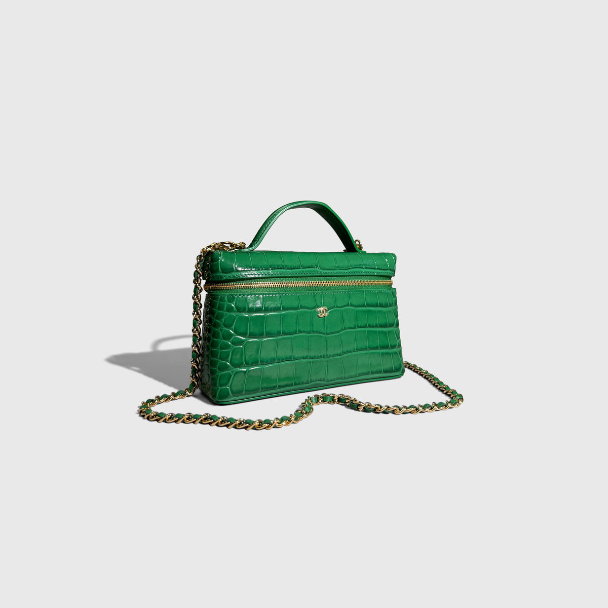 Chanel Croc Embossed Vanity