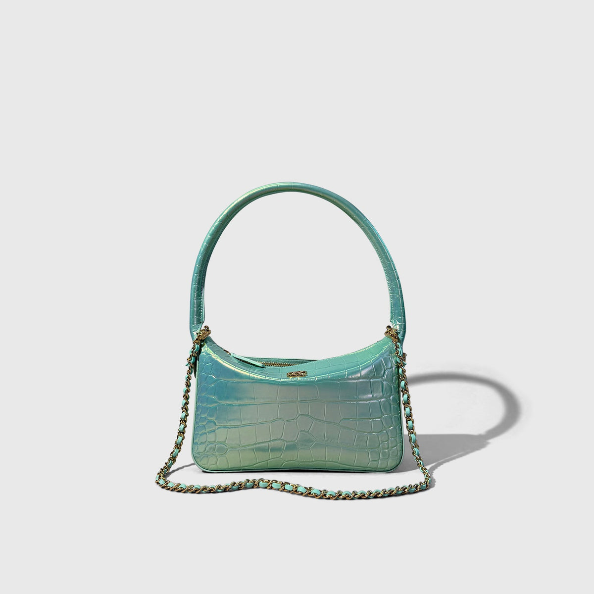 Chanel Iridescent Croc Embossed Shoulder Bag
