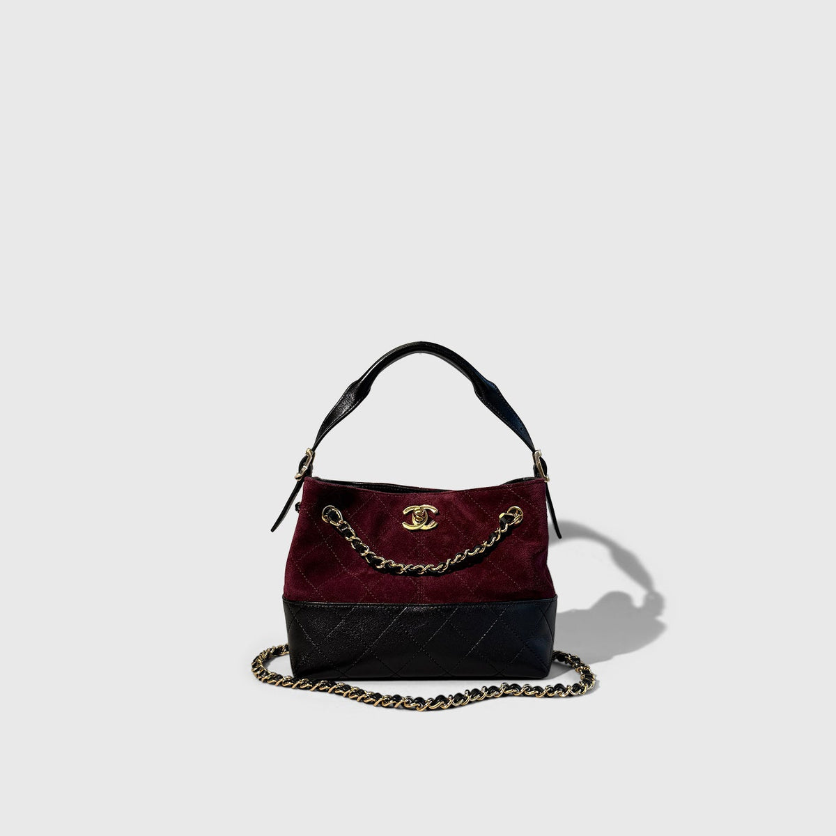 Chanel Suede Small Shopping Tote