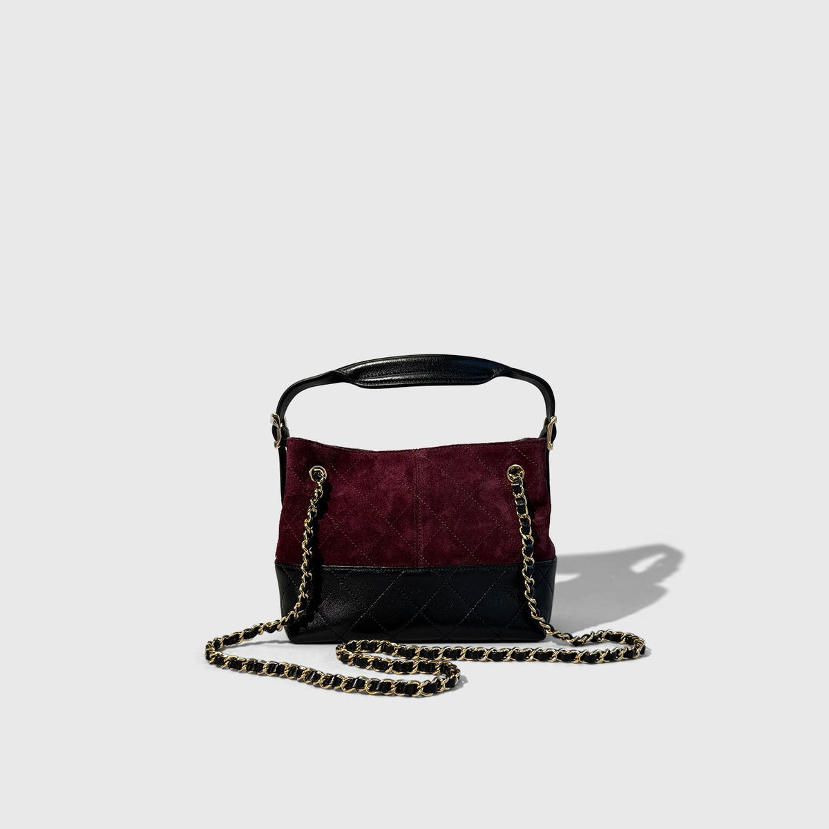 Chanel Suede Small Shopping Tote