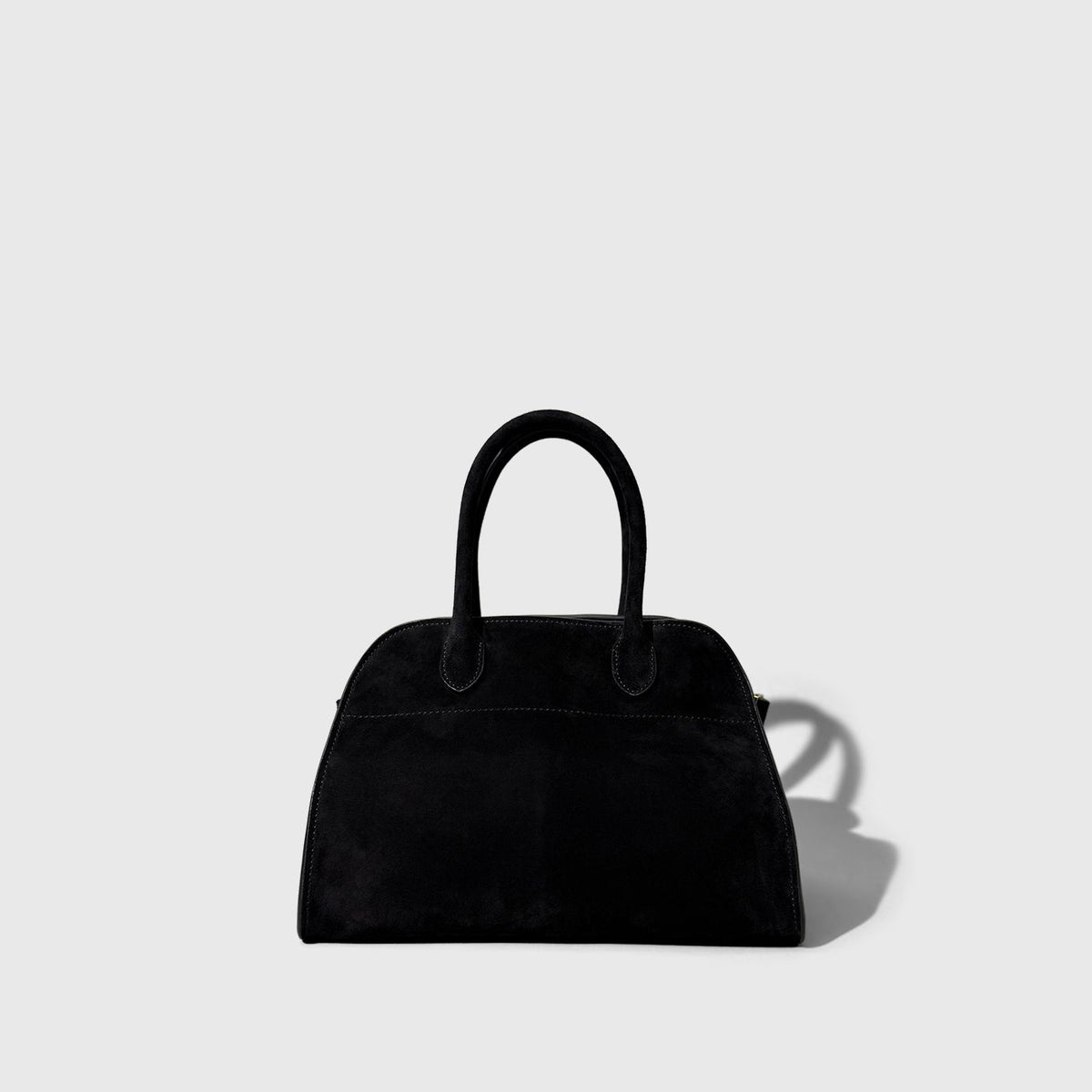 The Row Margaux Suede 10 black Gold Tone Hardware