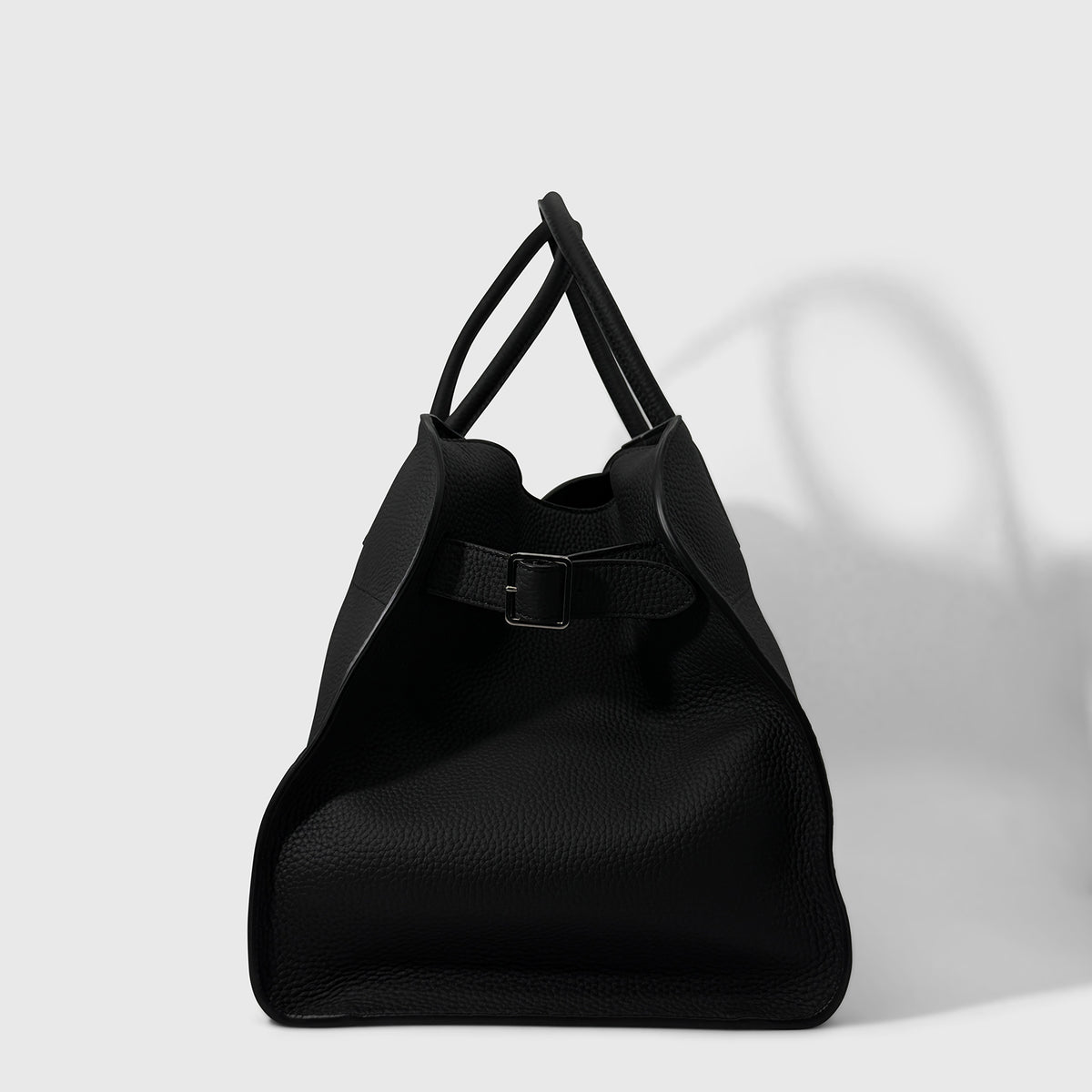 The Row Soft Margaux Pebbled 15 Black