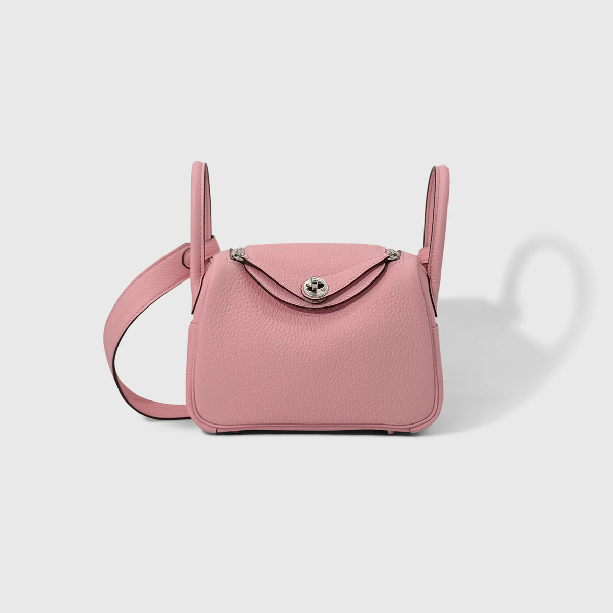 Hermès Lindy 20 Clemence Rose Sakura Palladium Hardware