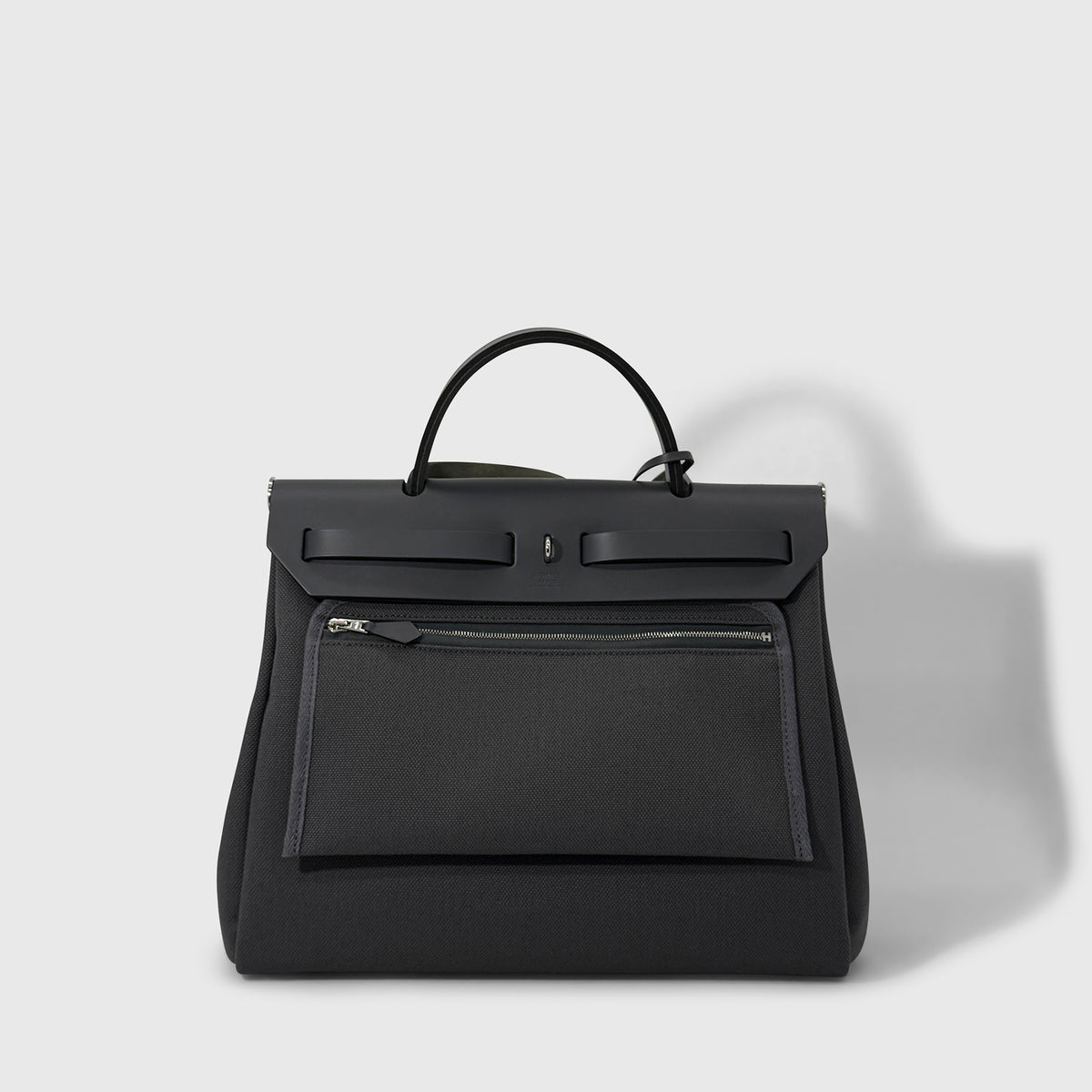 Hermès Herbag Zip 31 Canvas, Vache Hunter Ardoise Palladium Hardware