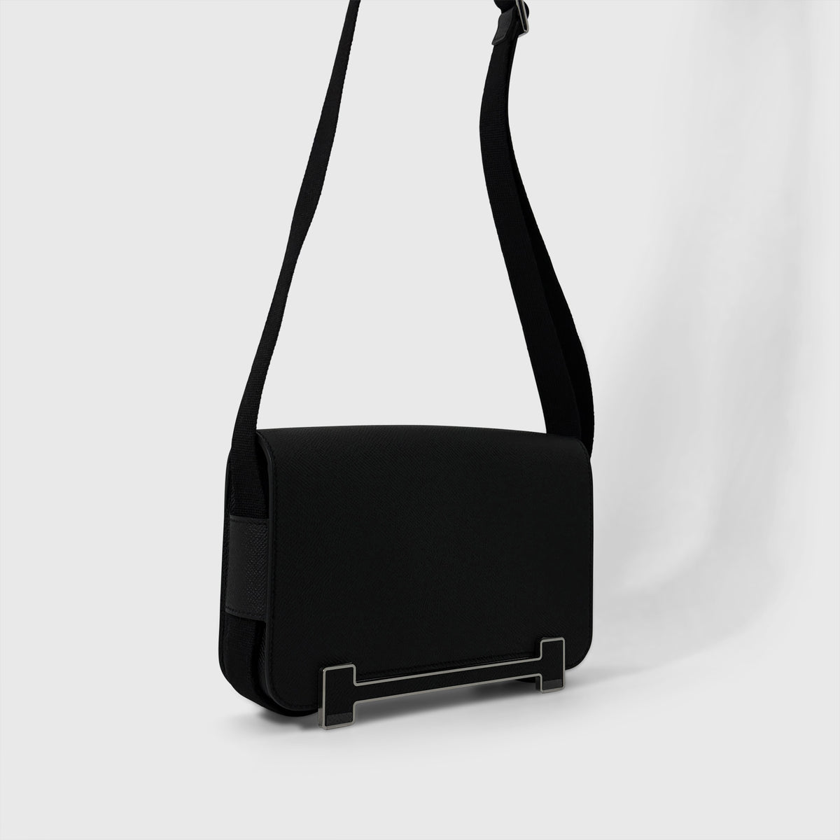 Hermès Geta Slim Epsom Black Palladium Hardware