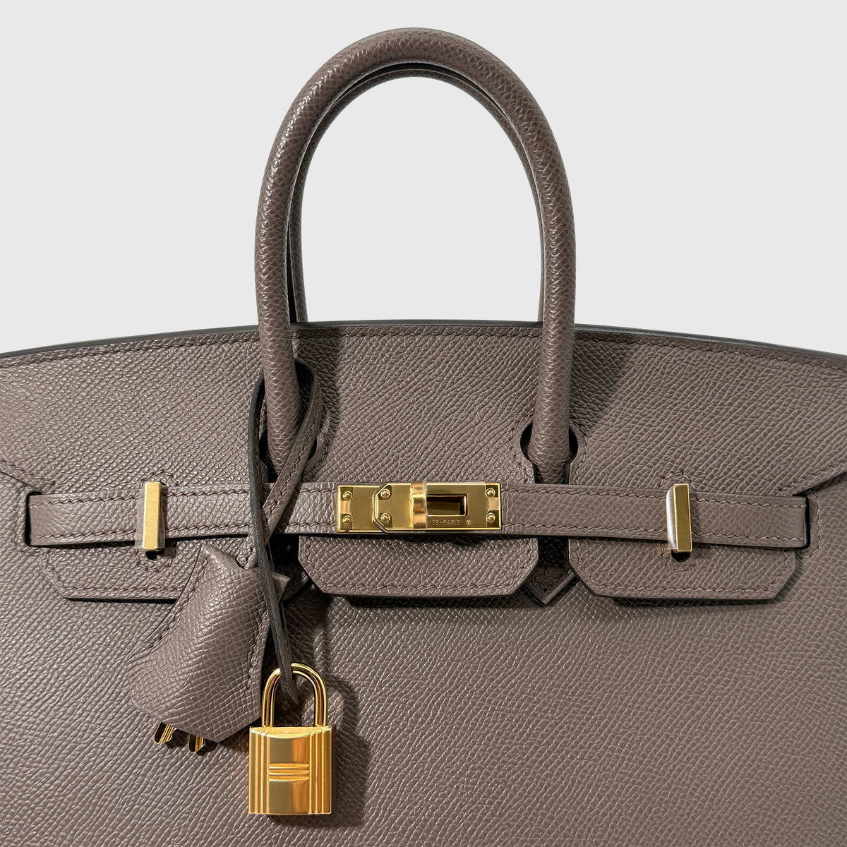 Hermès Birkin 25 Epsom Gris Etain Sellier Gold Hardware