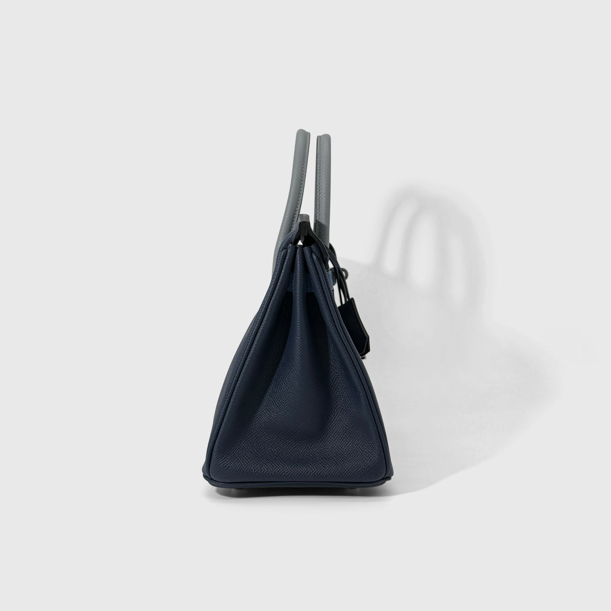 Hermès Birkin 25 Epsom Bleu Abysse / Bleu Tie / Gris Pantin Palladium Hardware