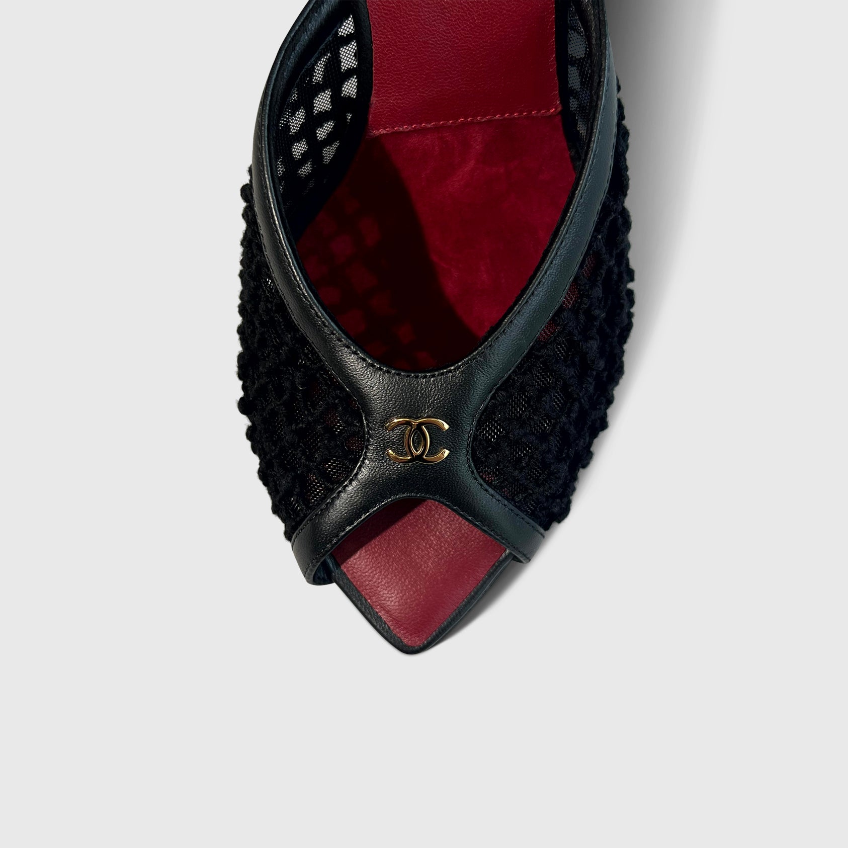 Chanel Coco Beach Mesh Mules