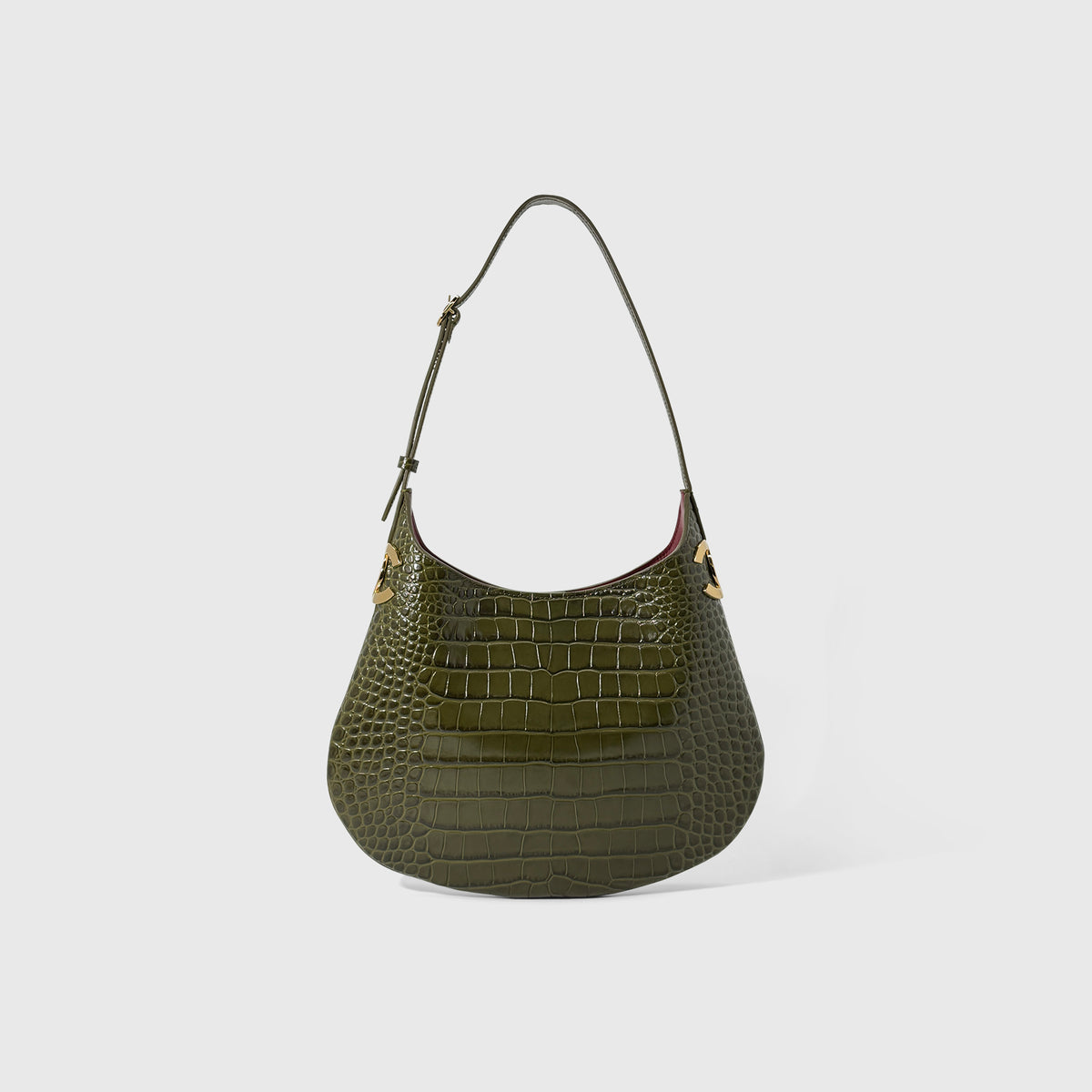 Chanel Croc Embossed Hobo Bag