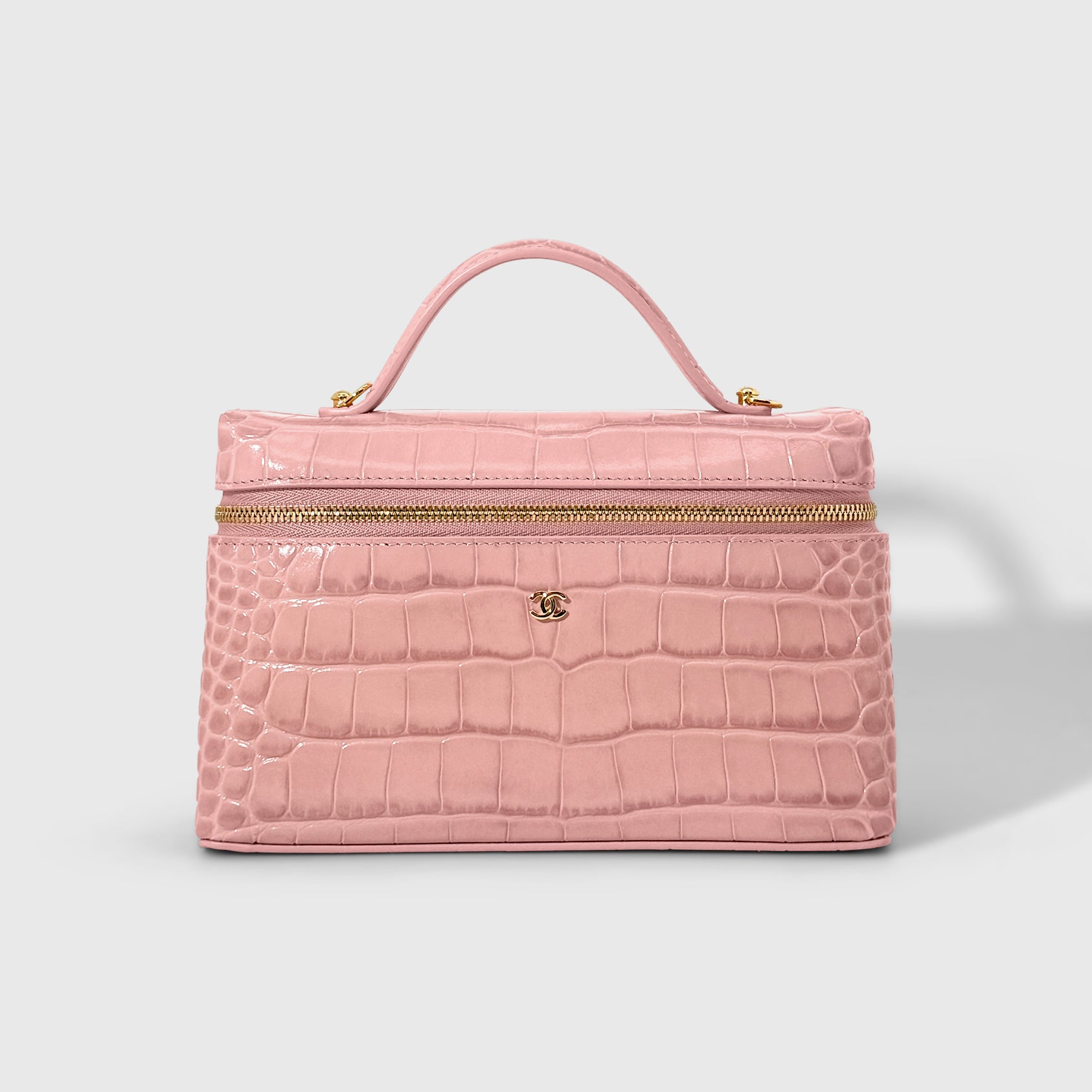 Chanel Croc Embossed Vanity